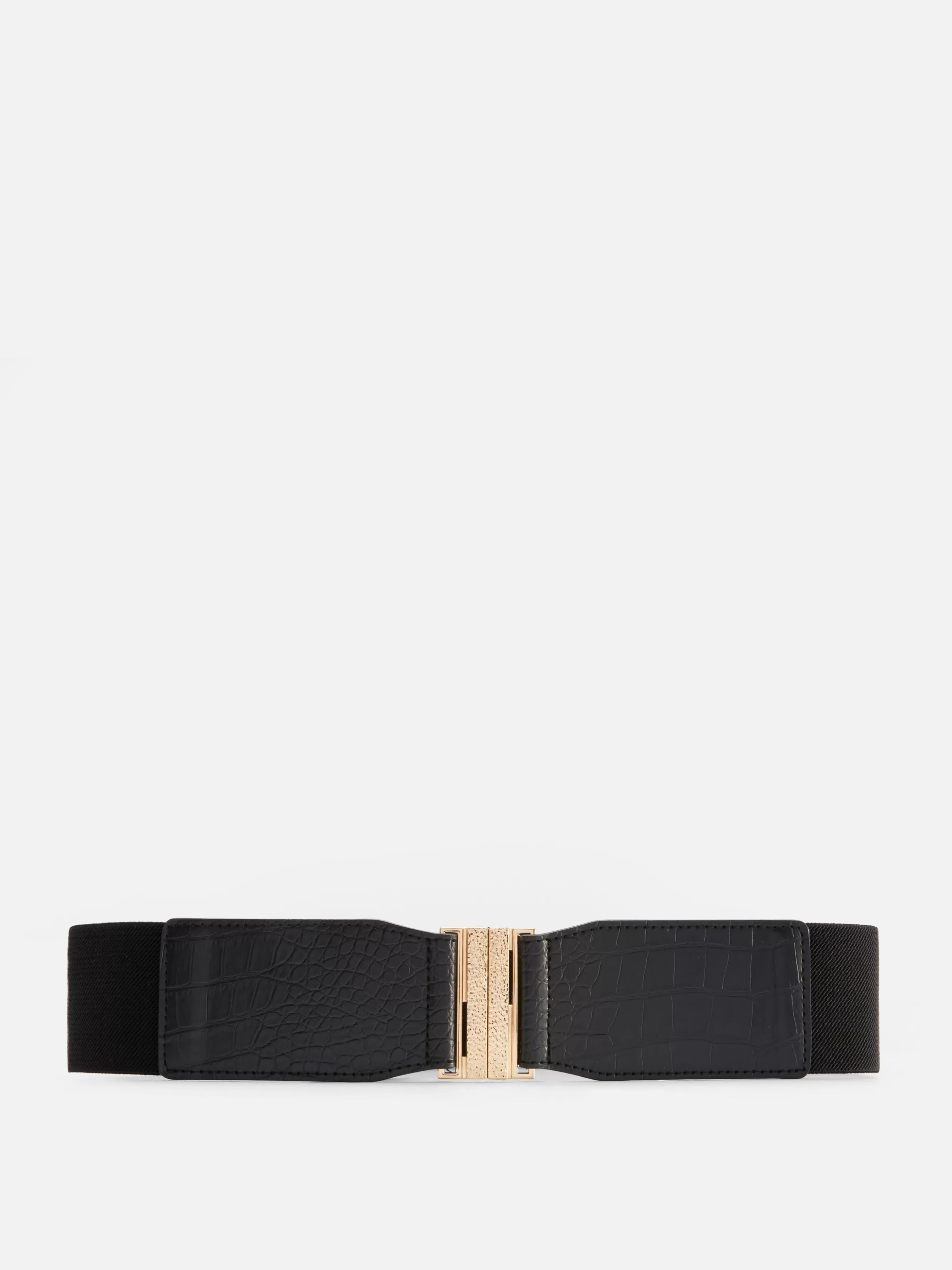 Best Sale Primark Ceinture élastique Imitation Croco Noir