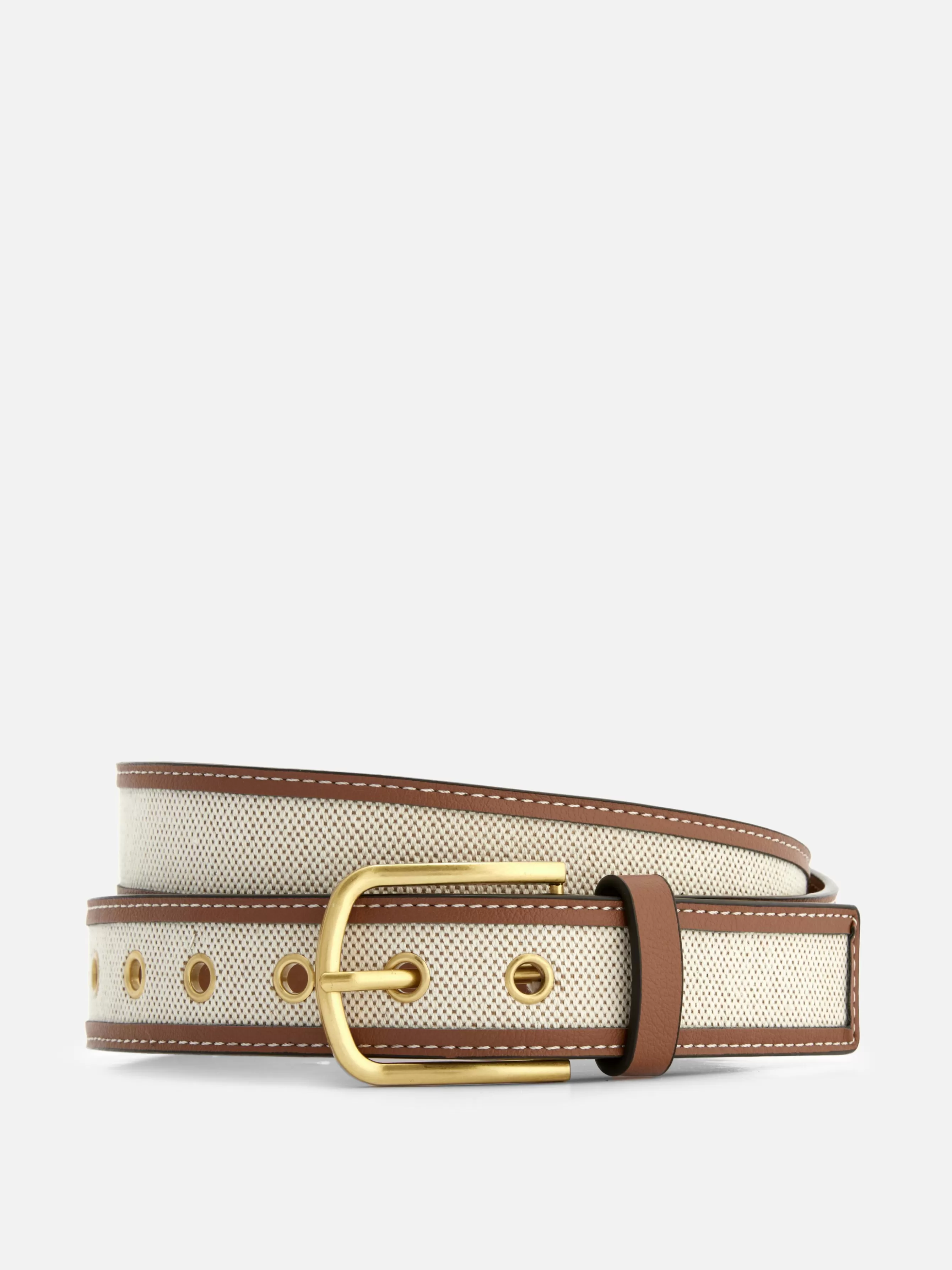 Discount Primark Ceinture Texturée Bicolore Fauve