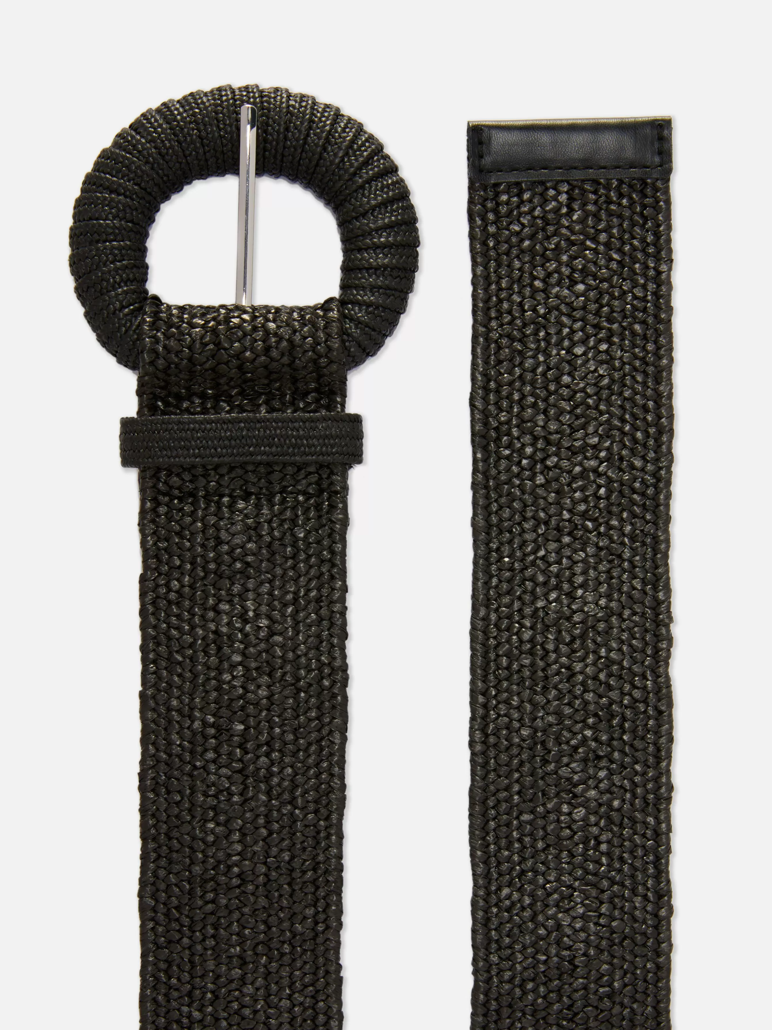 Best Primark Ceinture Tissée à Boucle Noir