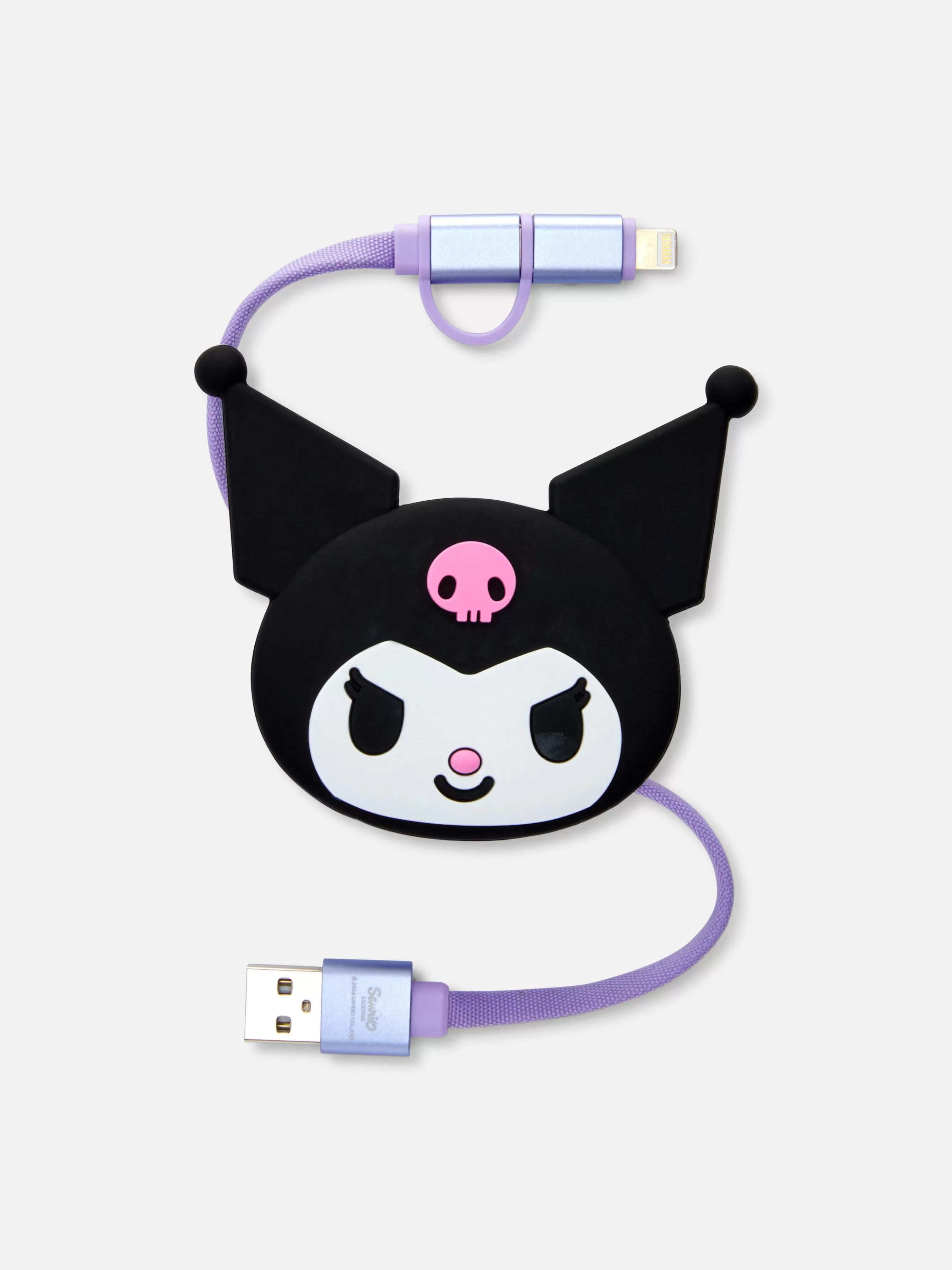 Hot Primark Chargeur Rétractable Hello Kitty Kuromi Noir