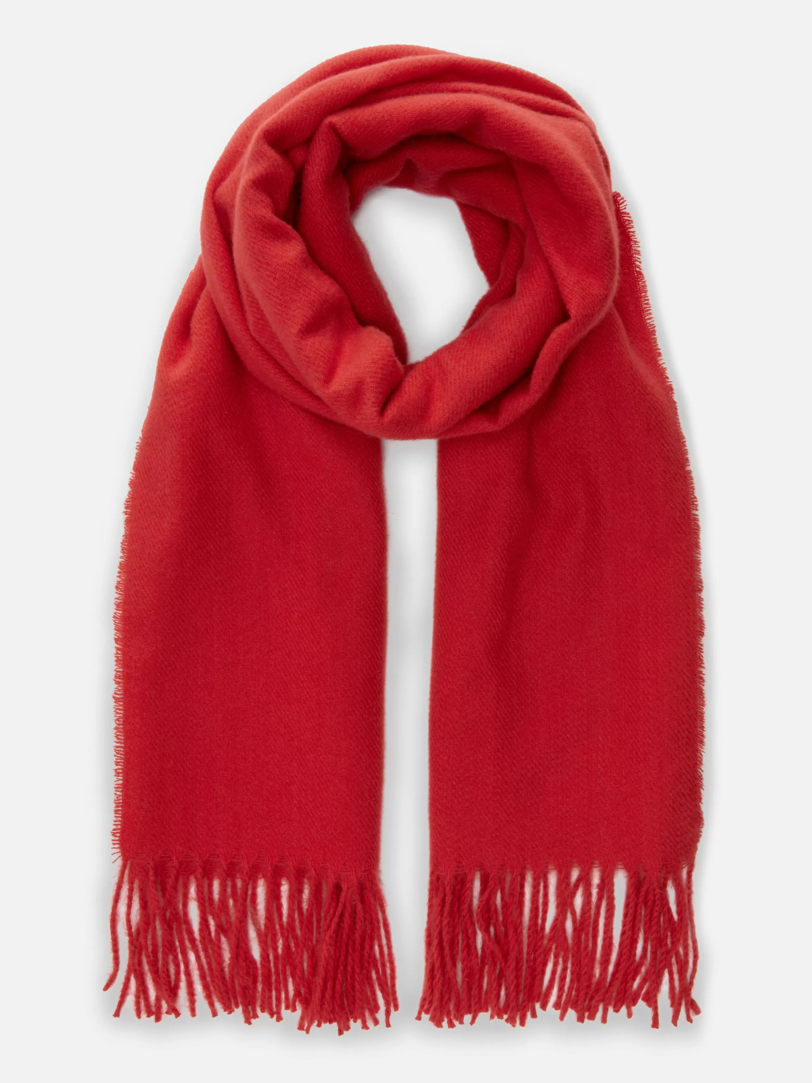 Online Primark Écharpe Bordée De Pampilles Essential Rouge