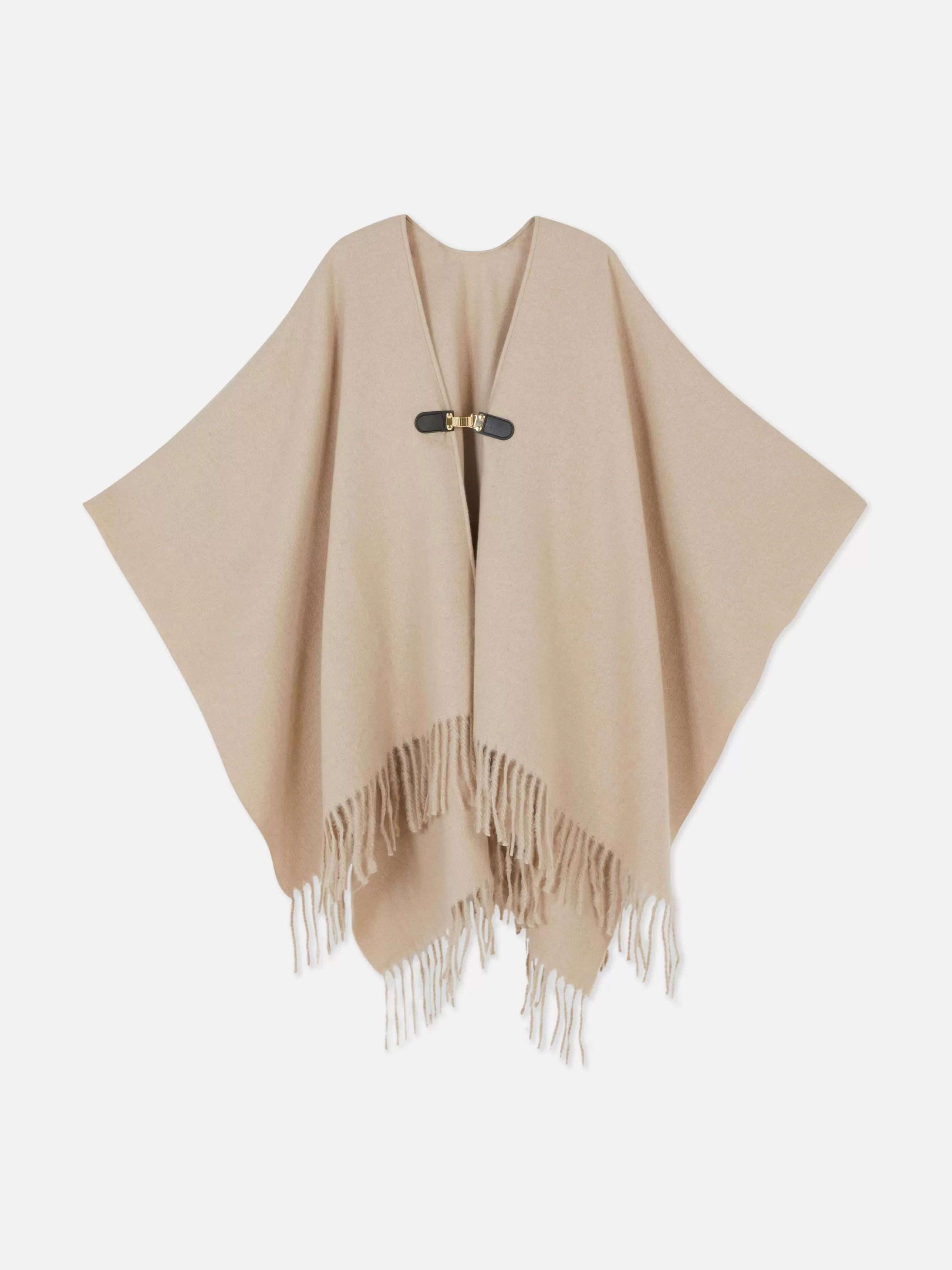 Shop Primark Écharpe Façon Cape à Fermeture Crochet Beige