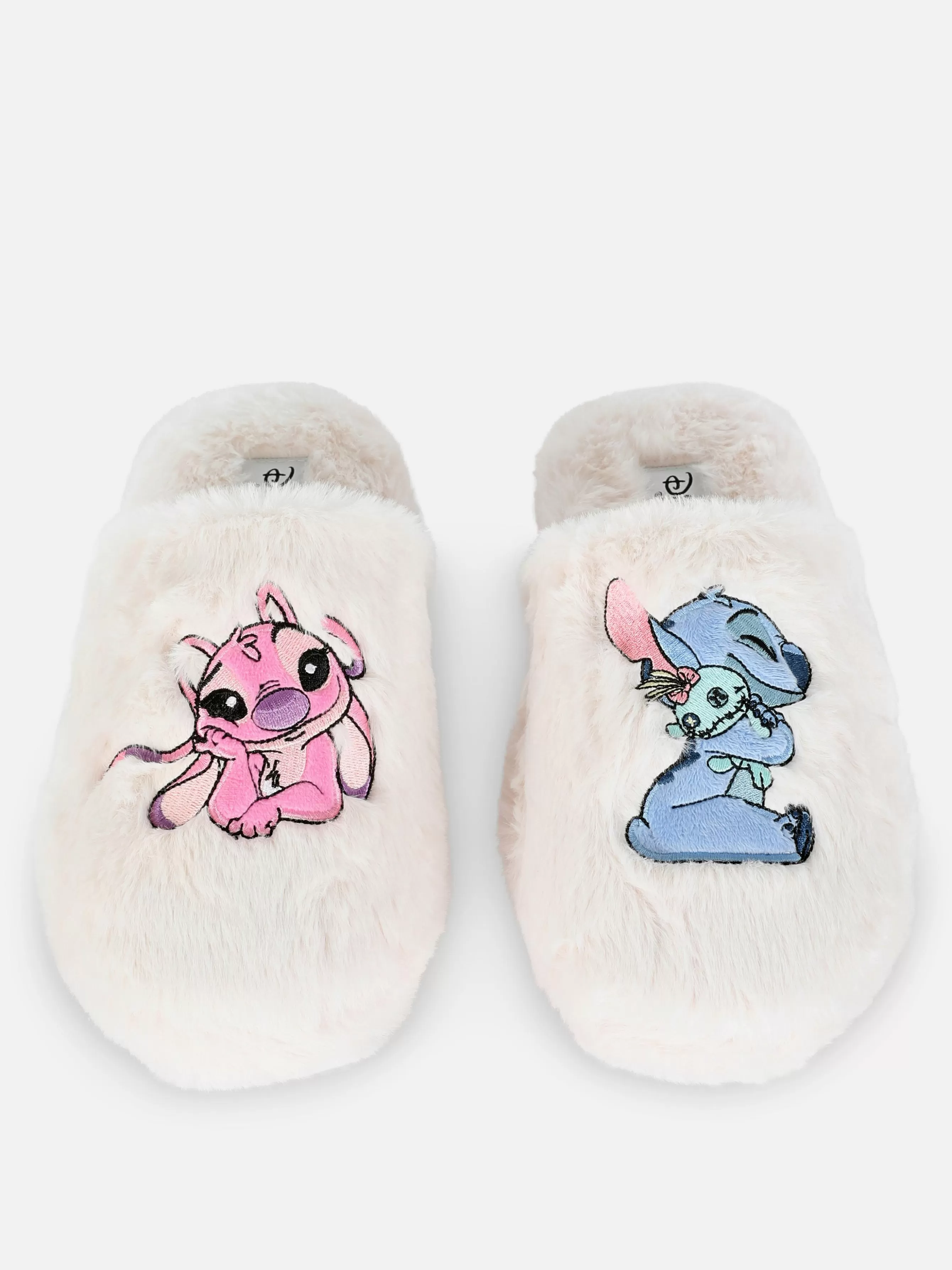 Best Sale Primark Chaussons Duveteux Disney Lilo & Stitch Beige