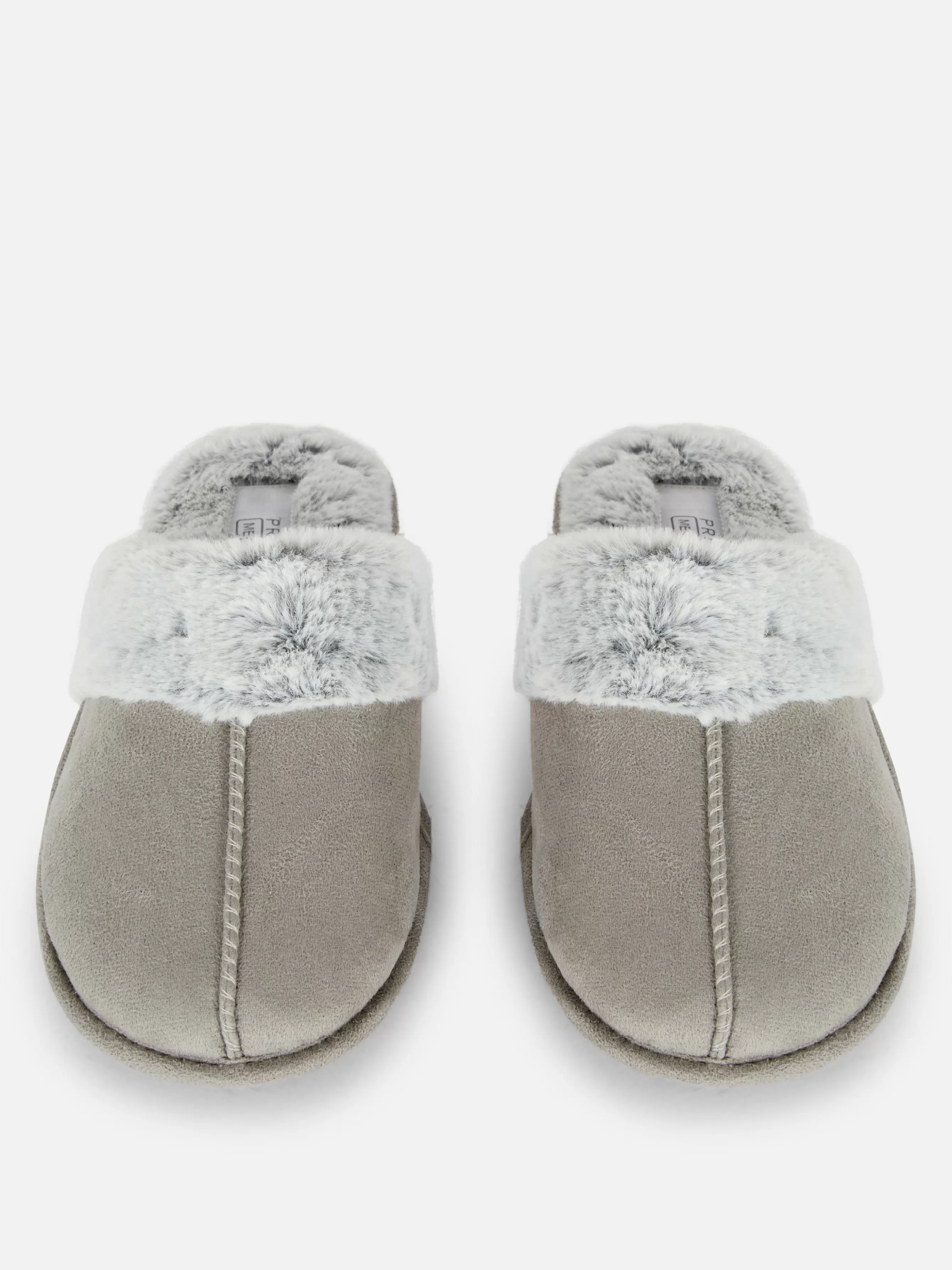 Discount Primark Chaussons En Suédine Gris clair