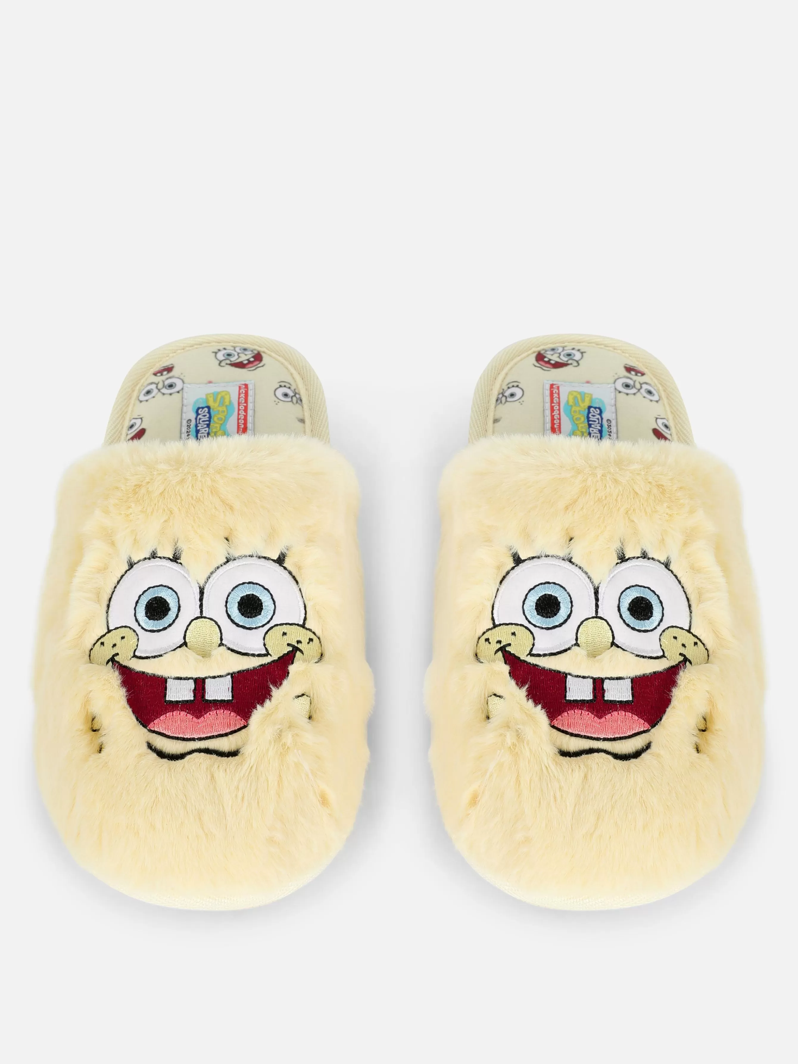 Clearance Primark Chaussons Fourrés Bob L'éponge Jaune