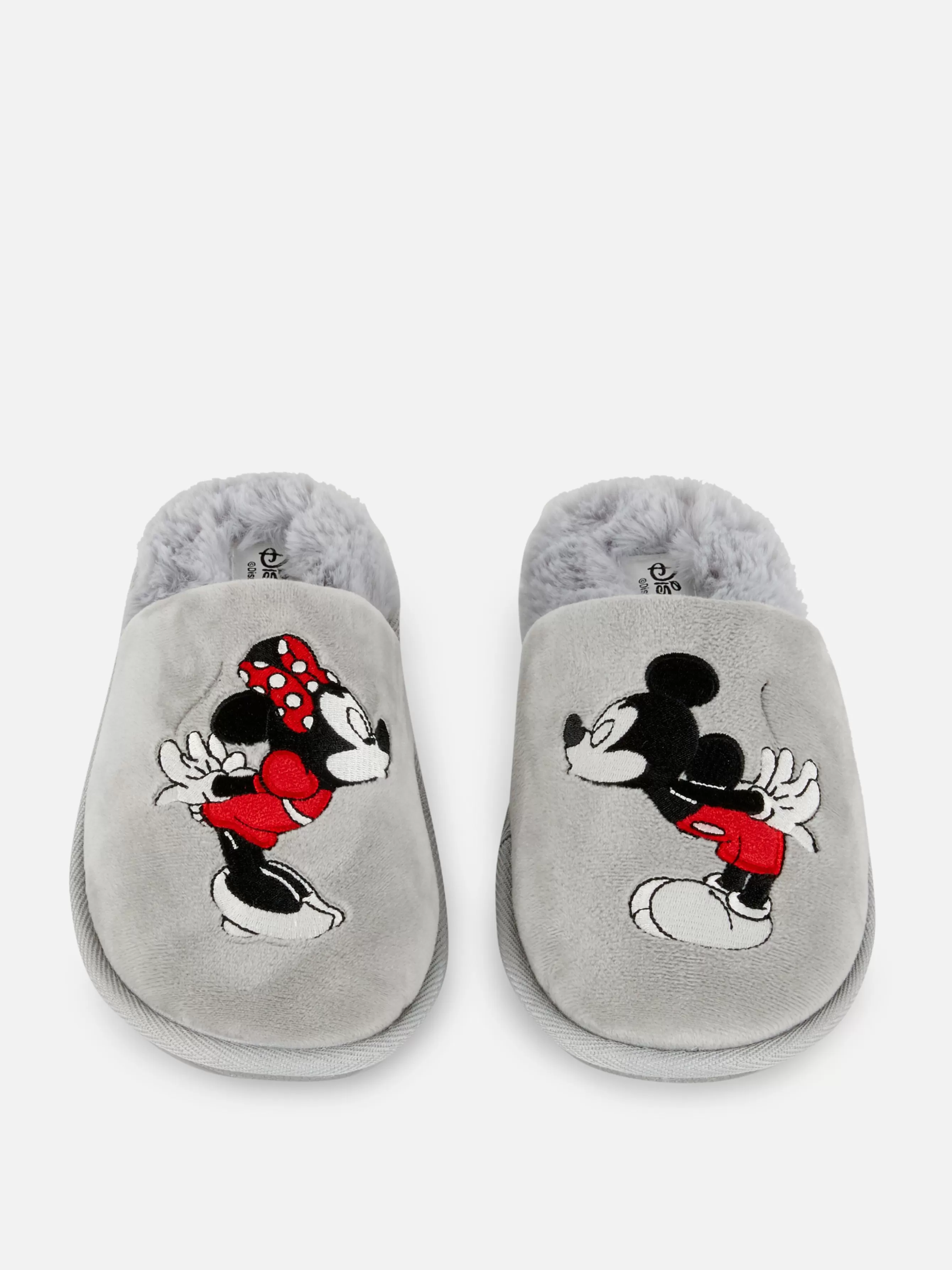 Cheap Primark Chaussons Fourrés Disney Minnie Et Mickey Mouse Gris