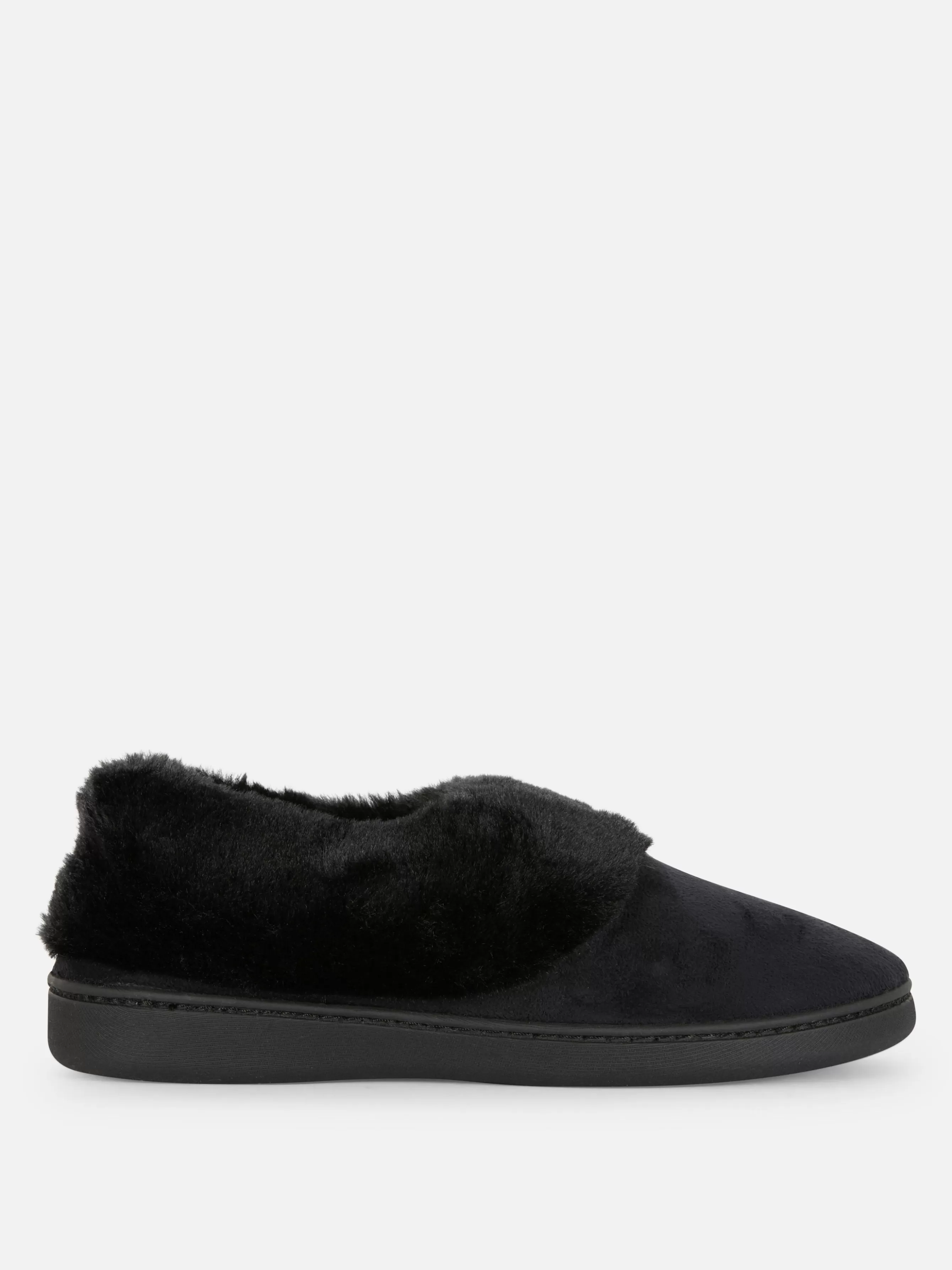 Flash Sale Primark Chaussons Mocassins Doublés En Fausse Fourrure Noir