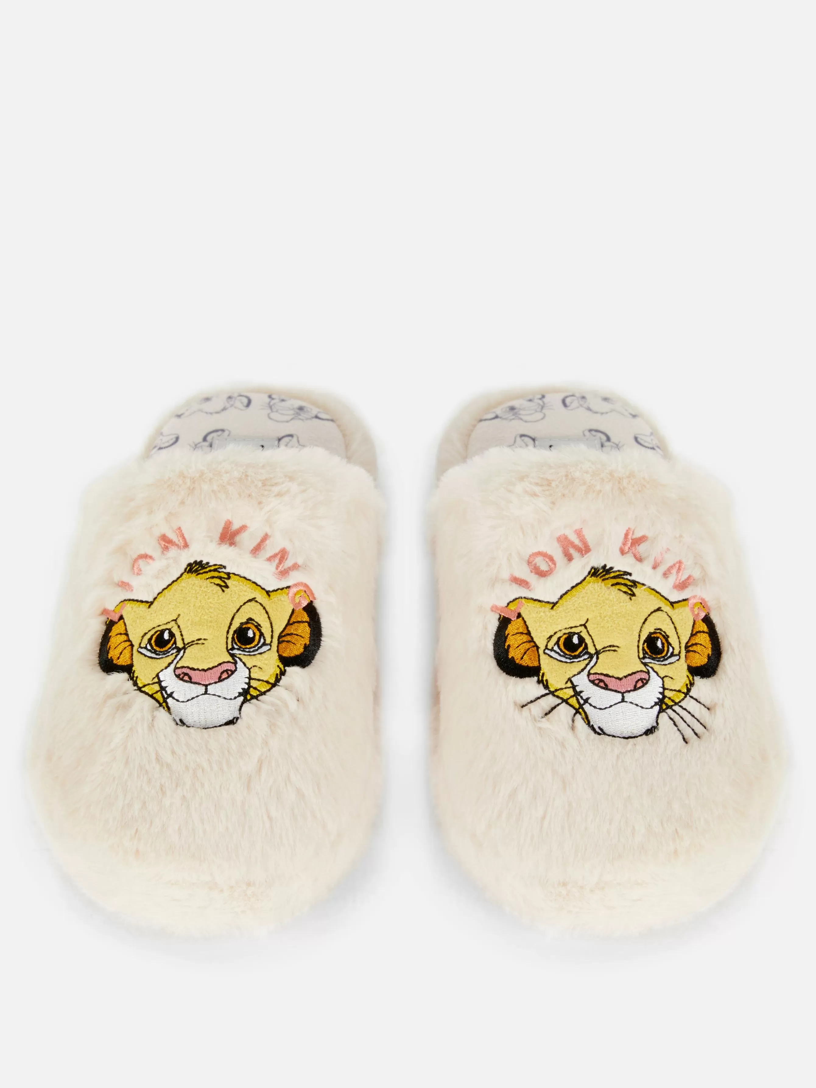 Cheap Primark Chaussons Mules Disney Le Roi Lion 30e Anniversaire Beige