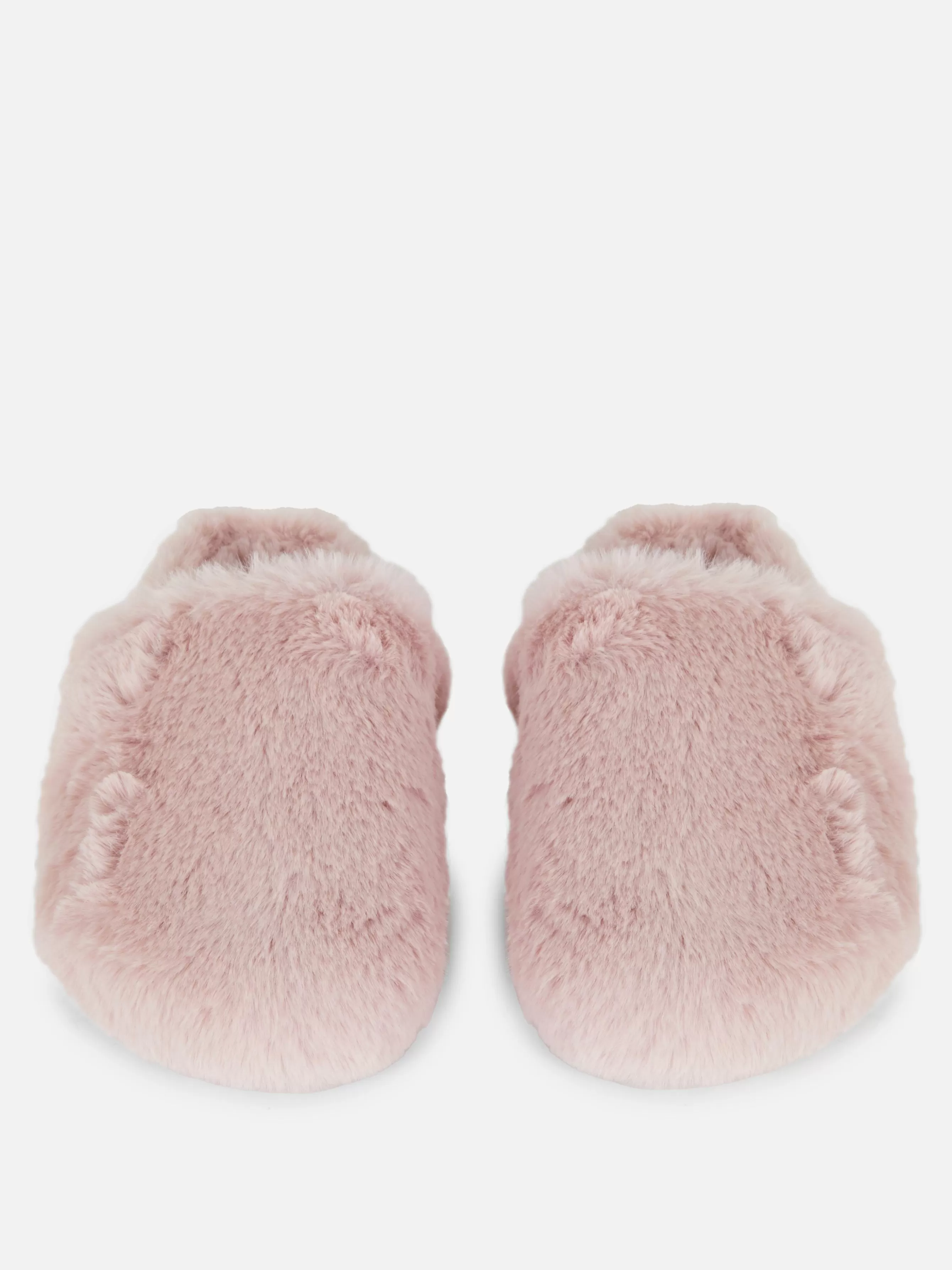 Best Sale Primark Chaussons Mules Duveteux Rose