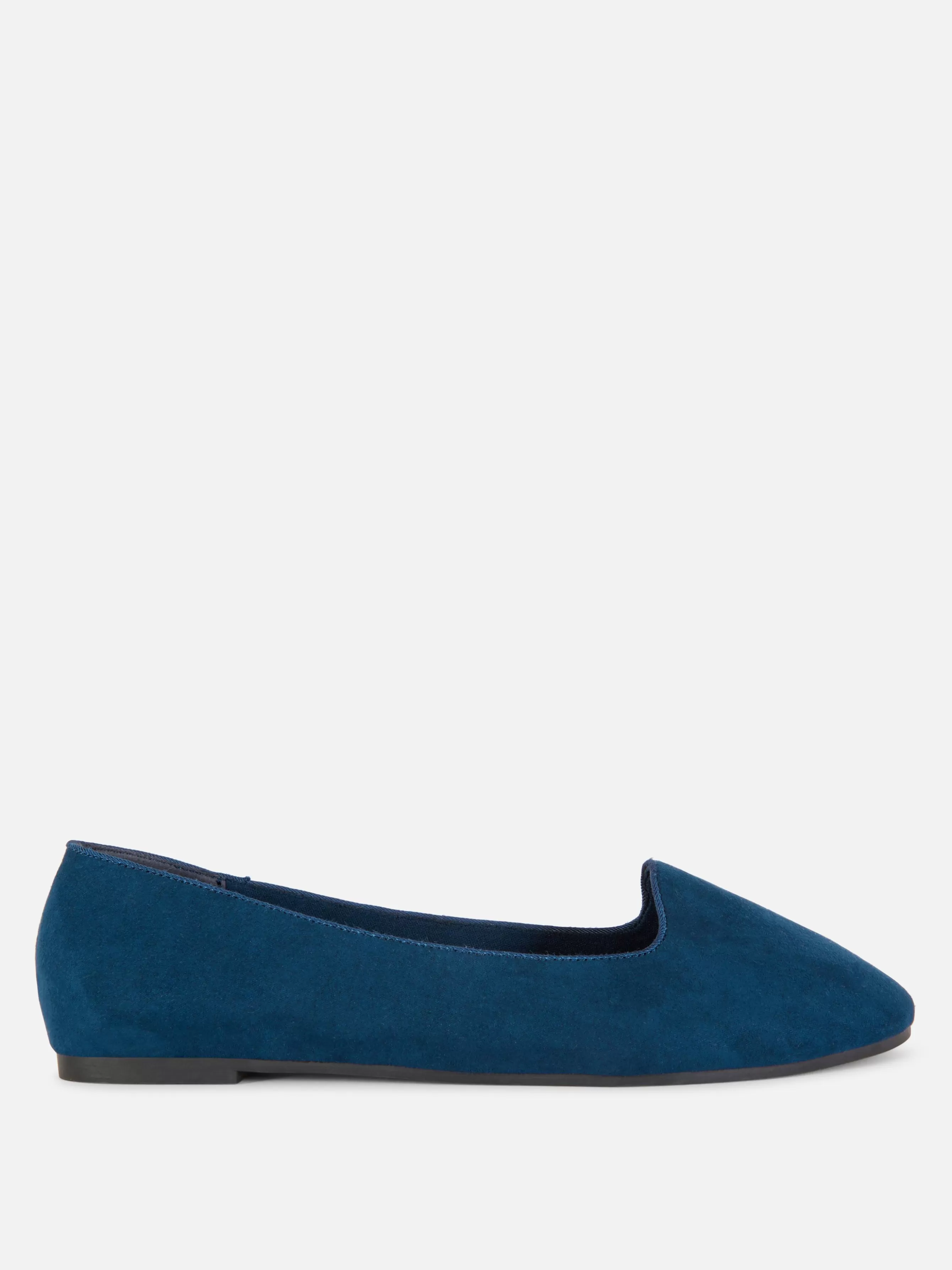 Hot Primark Chaussons-ballerines En Suédine Bleu marine