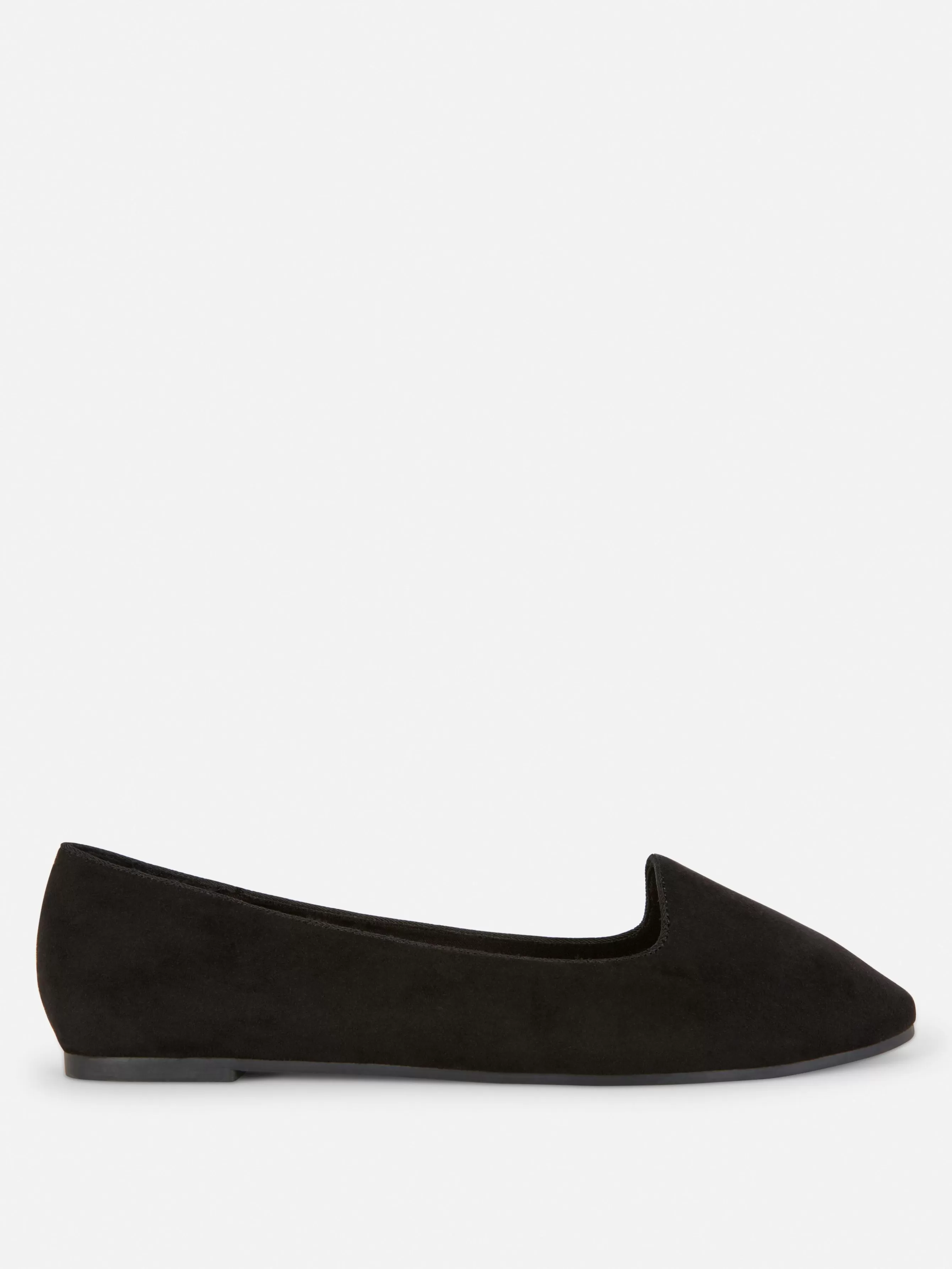 Cheap Primark Chaussons-ballerines En Suédine Noir