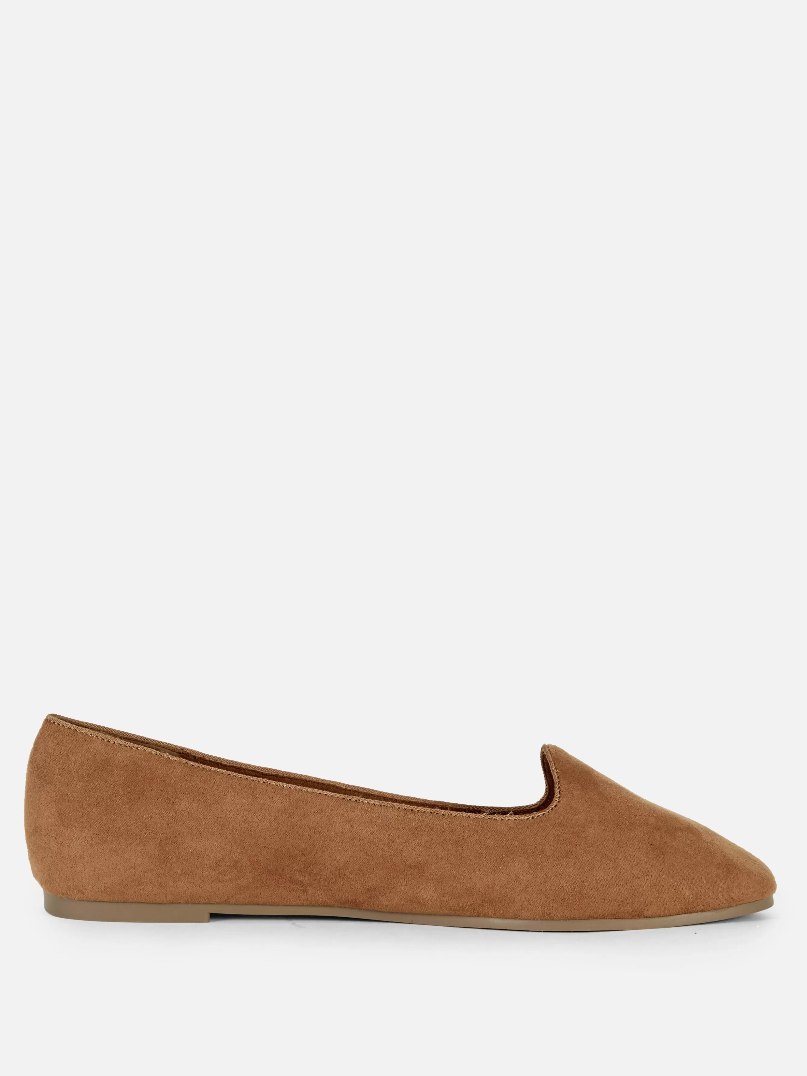 Cheap Primark Chaussons-ballerines En Suédine Fauve