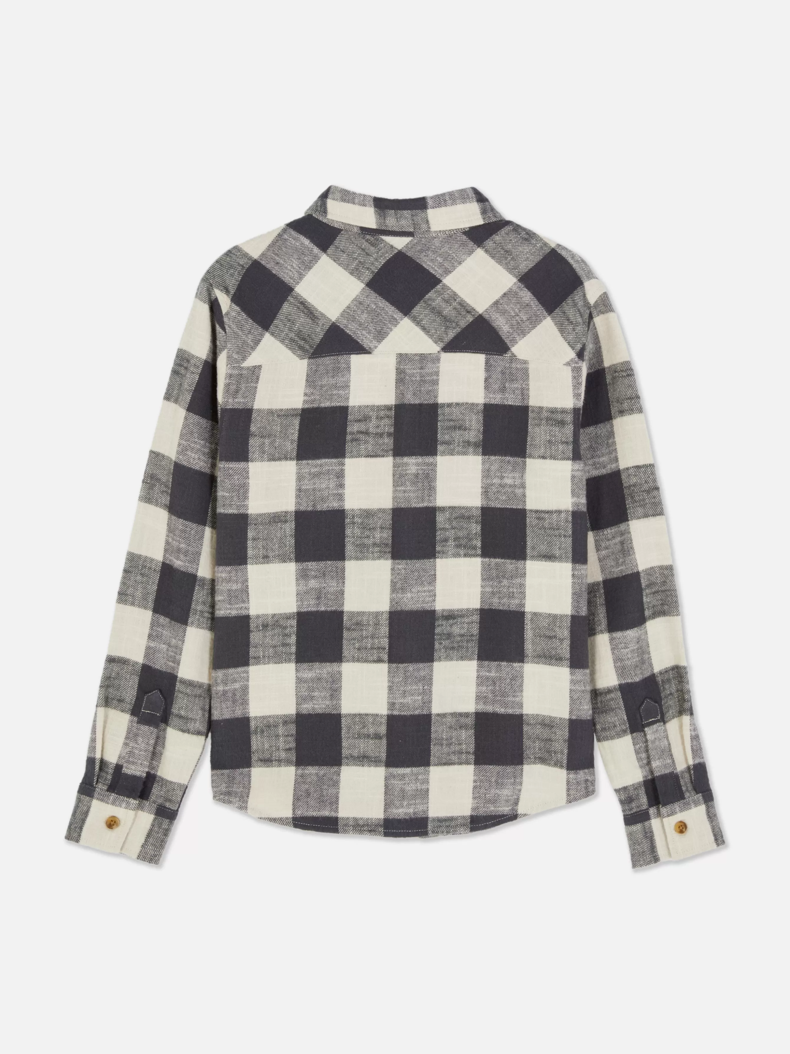 Discount Primark Chemise Boutonnée à Carreaux Anthracite