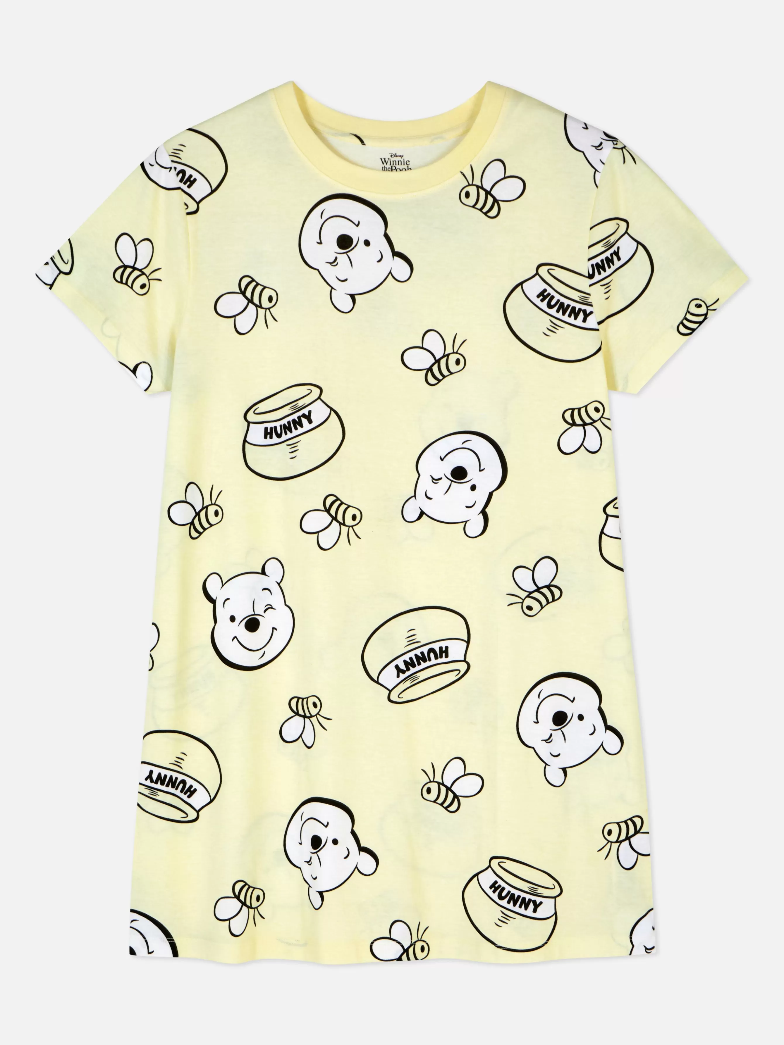 Outlet Primark Chemise De Nuit à Imprimé Personnages Disney Jaune citron