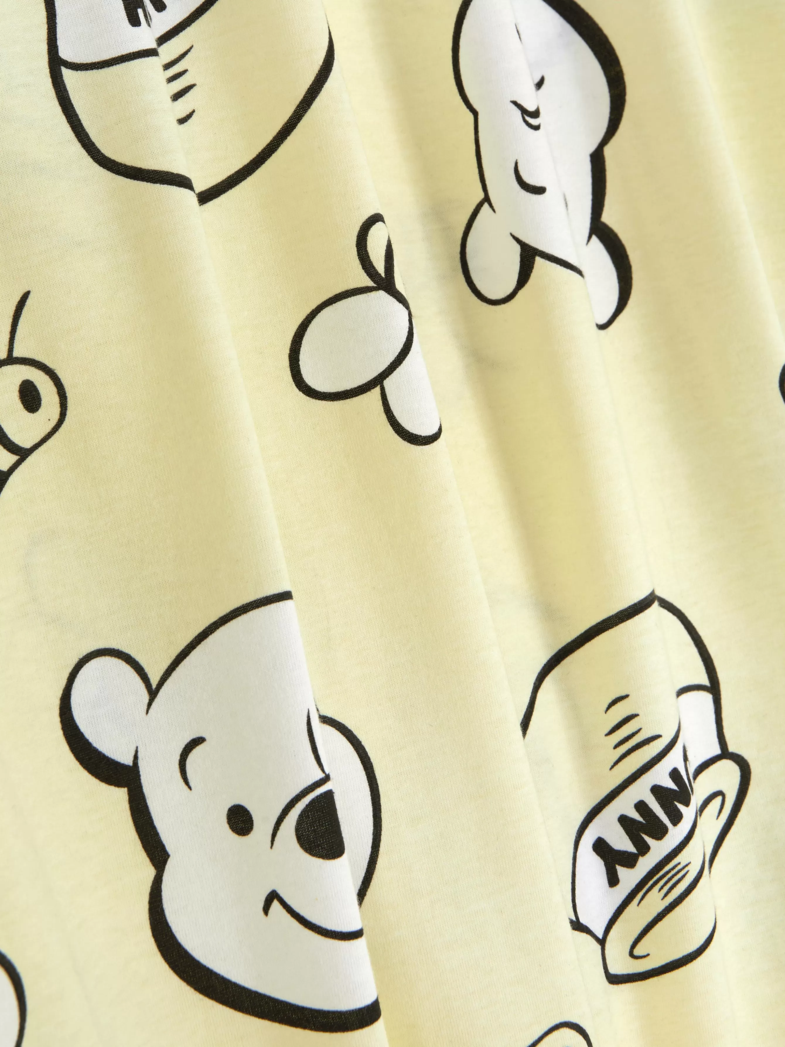 Outlet Primark Chemise De Nuit à Imprimé Personnages Disney Jaune citron