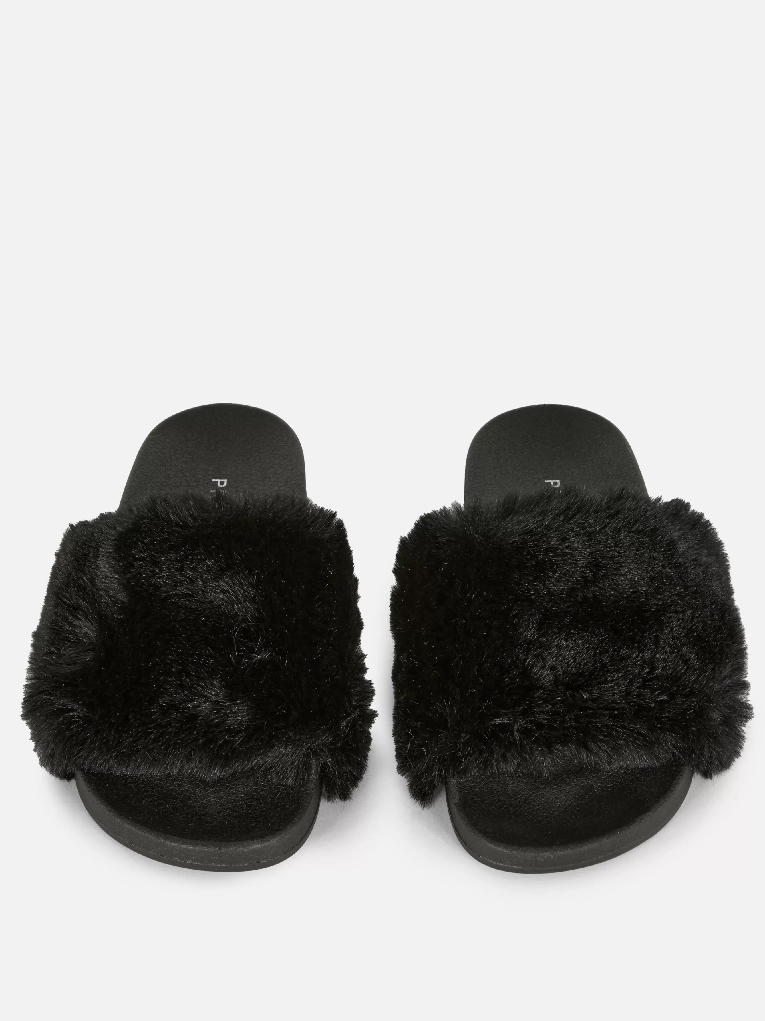 Online Primark Claquettes En Fausse Fourrure Noir