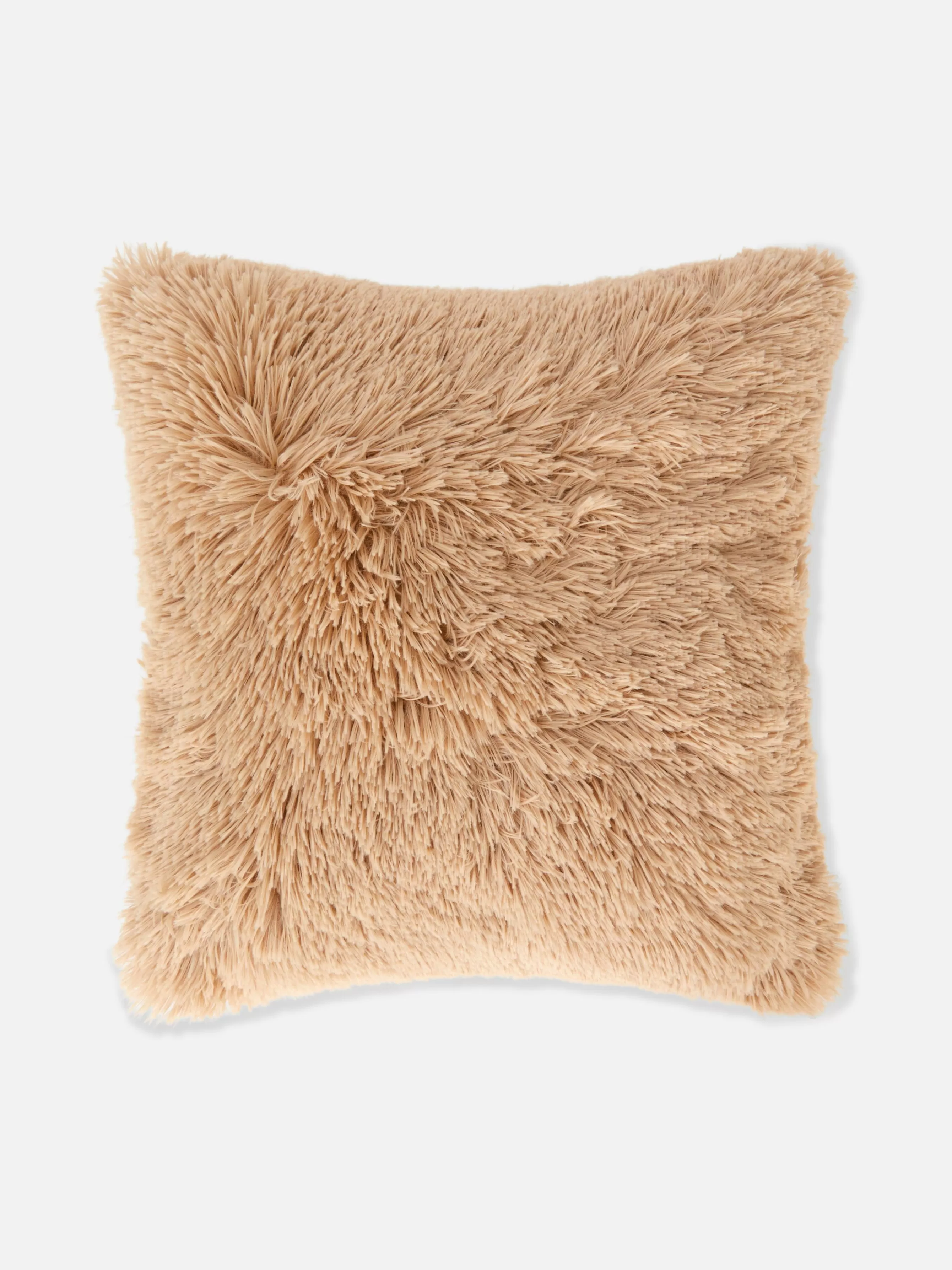 Cheap Primark Coussin Carré Duveteux Taupe