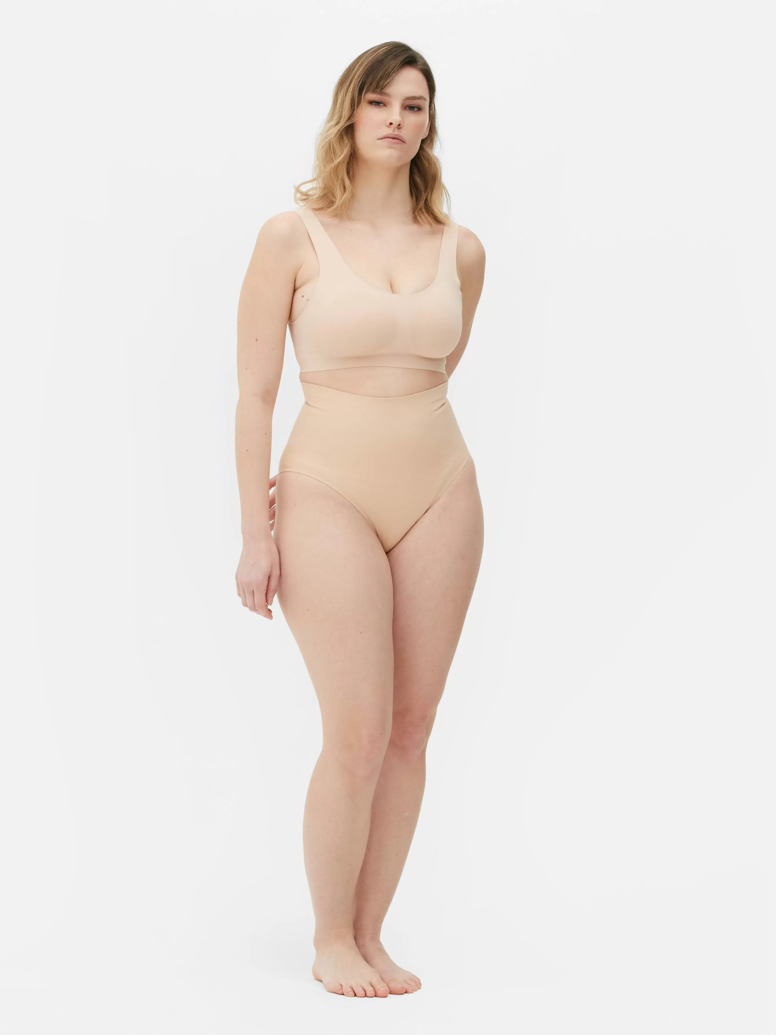 Store Primark Culotte Gainante Taille Haute Sans Couture Taupe