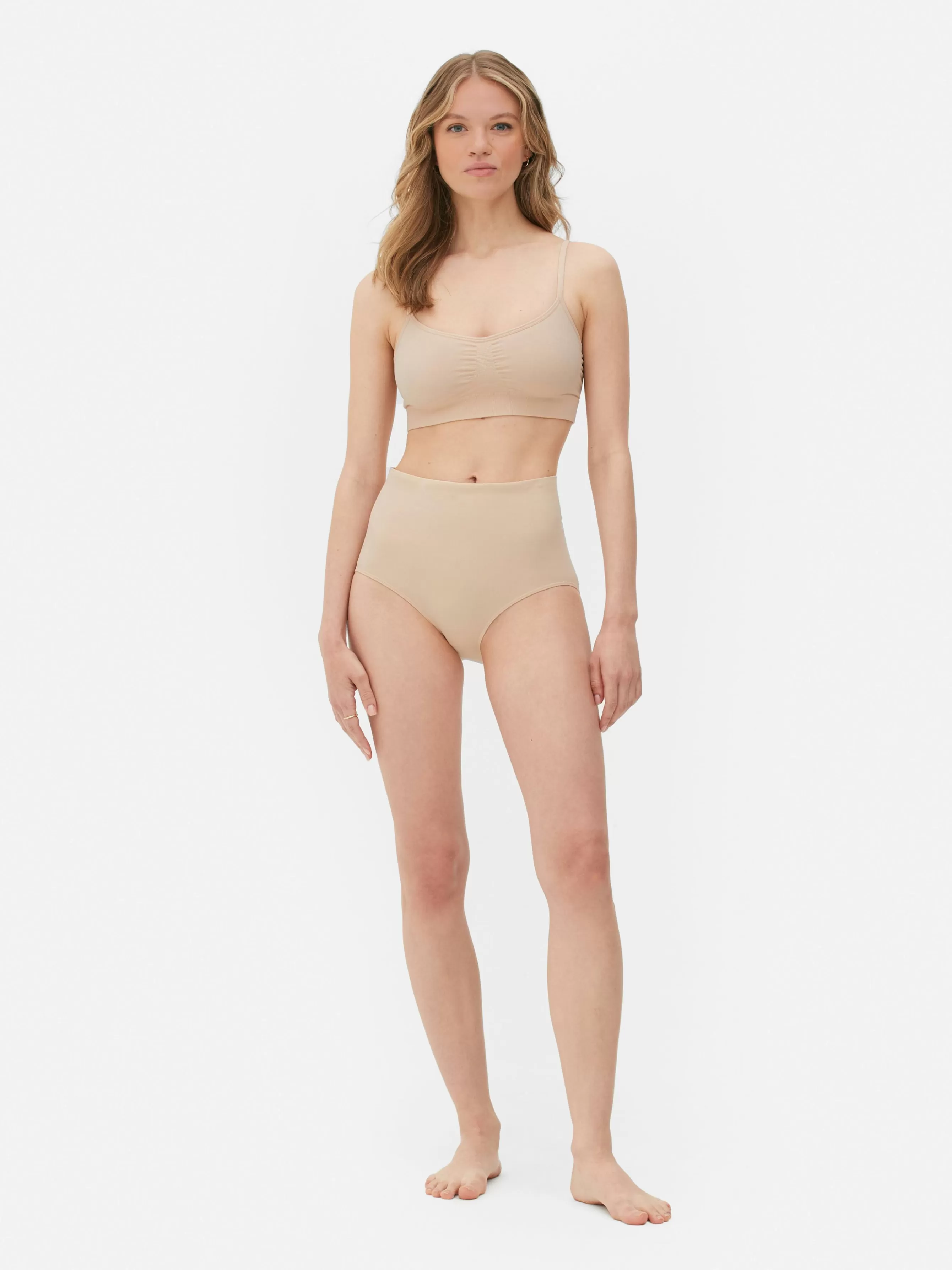 Online Primark Culotte Taille Haute Amincissante Sans Coutures Taupe