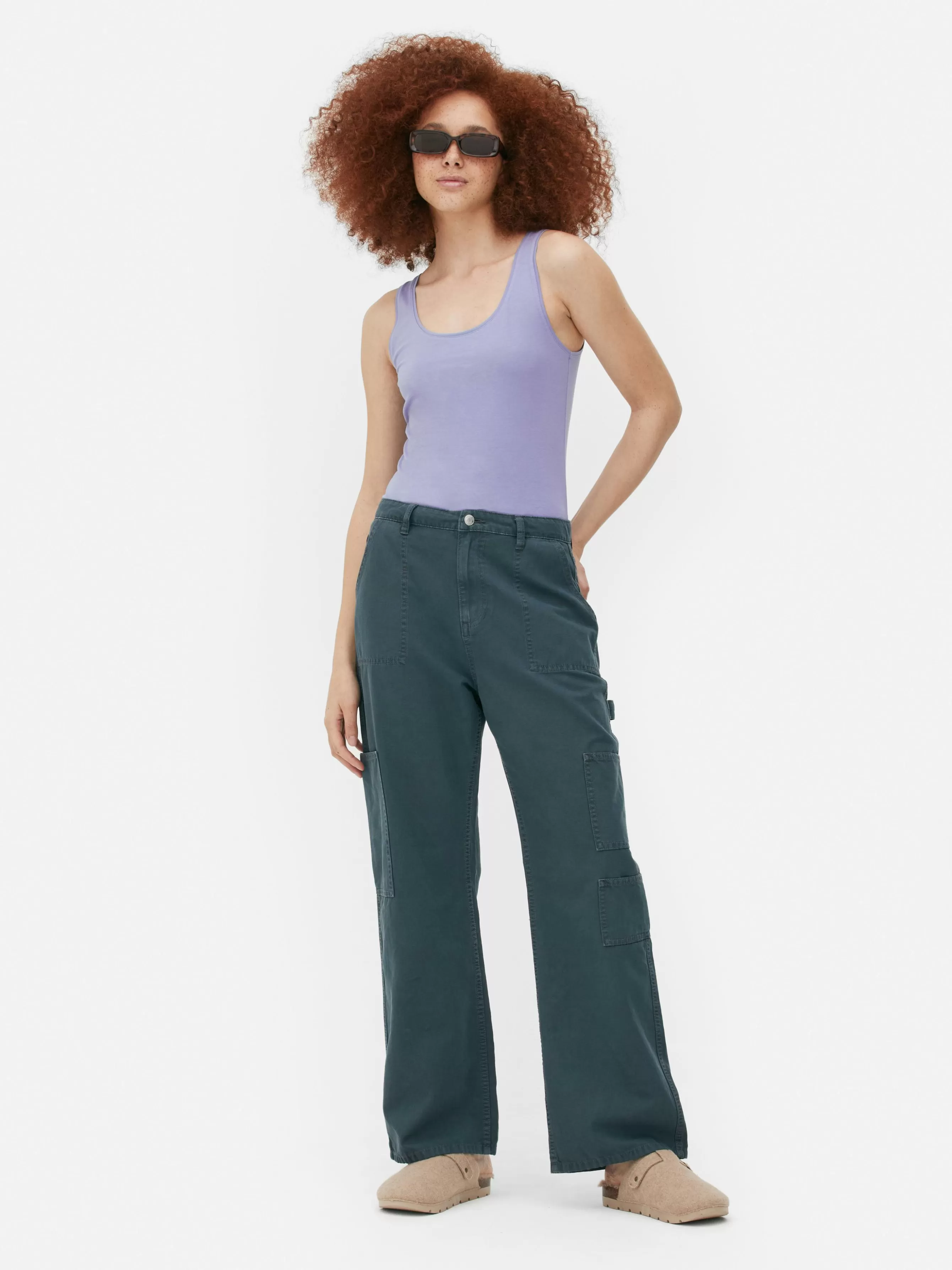 Discount Primark Débardeur Stretch Décolleté Essential Bleu foncé