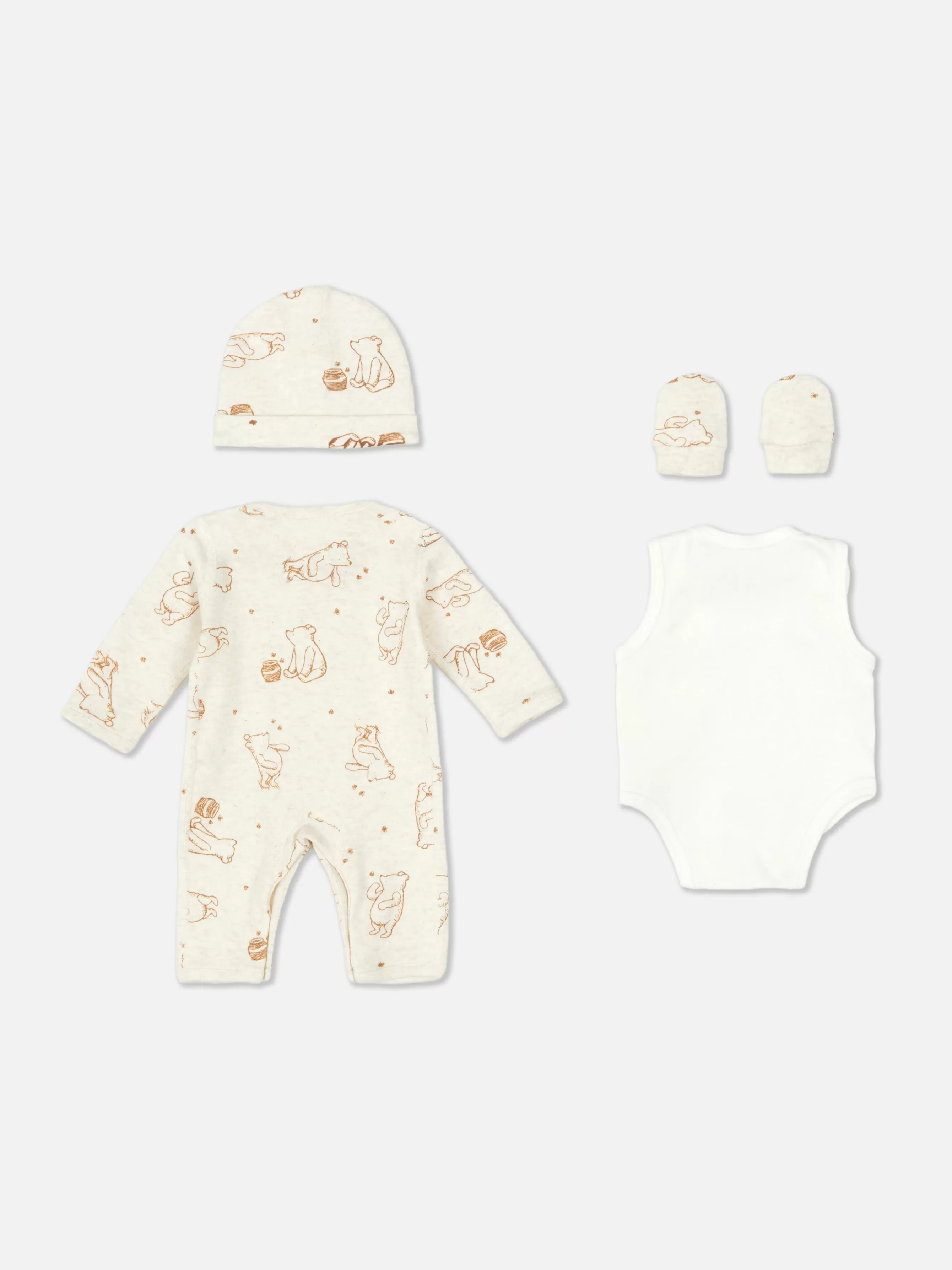 Best Primark Ensemble Bébé Prématuré Disney Winnie L'ourson Ivoire