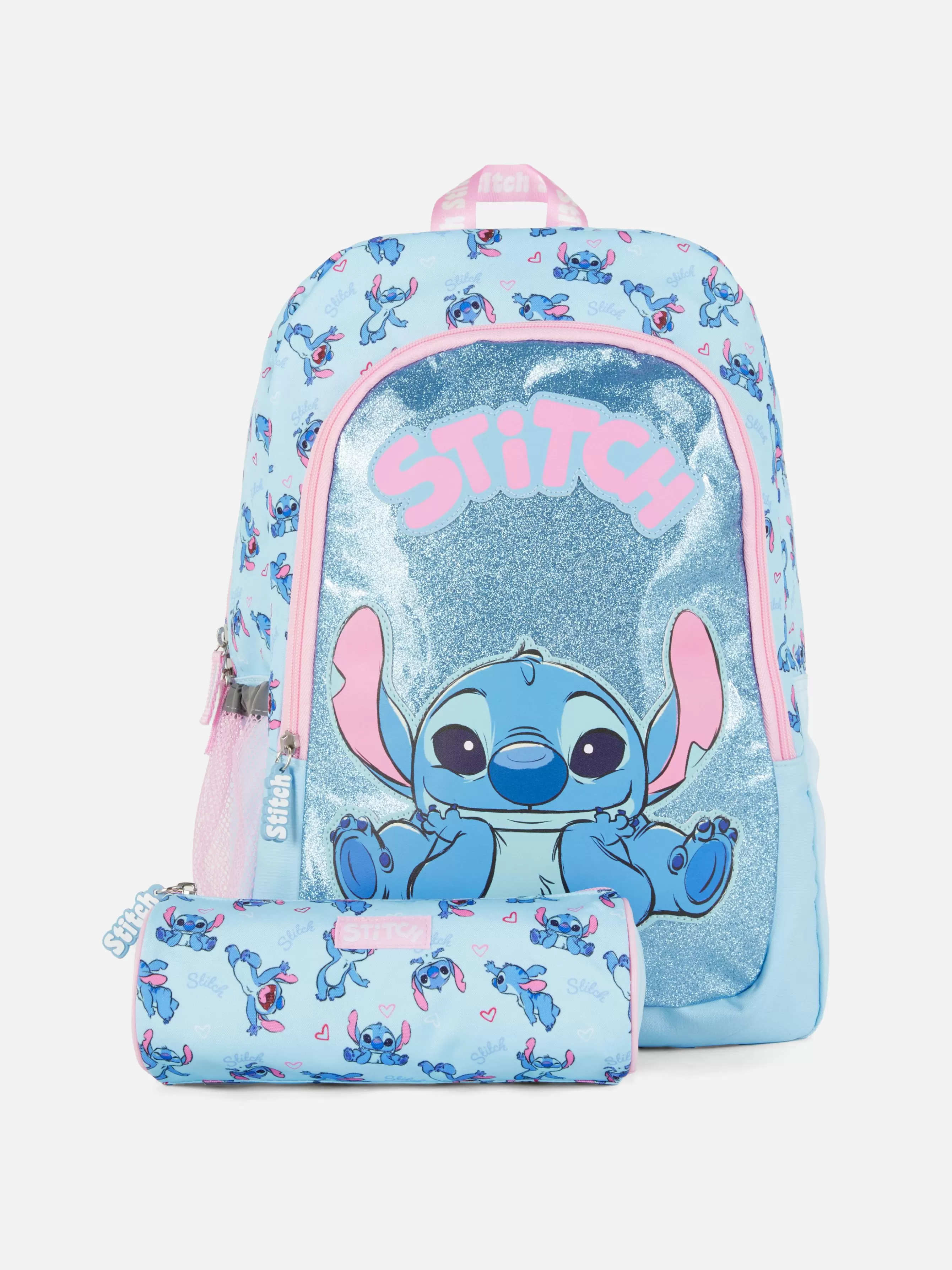 Hot Primark Ensemble D'école Sac à Dos Et Trousse Disney Stitch Bleu