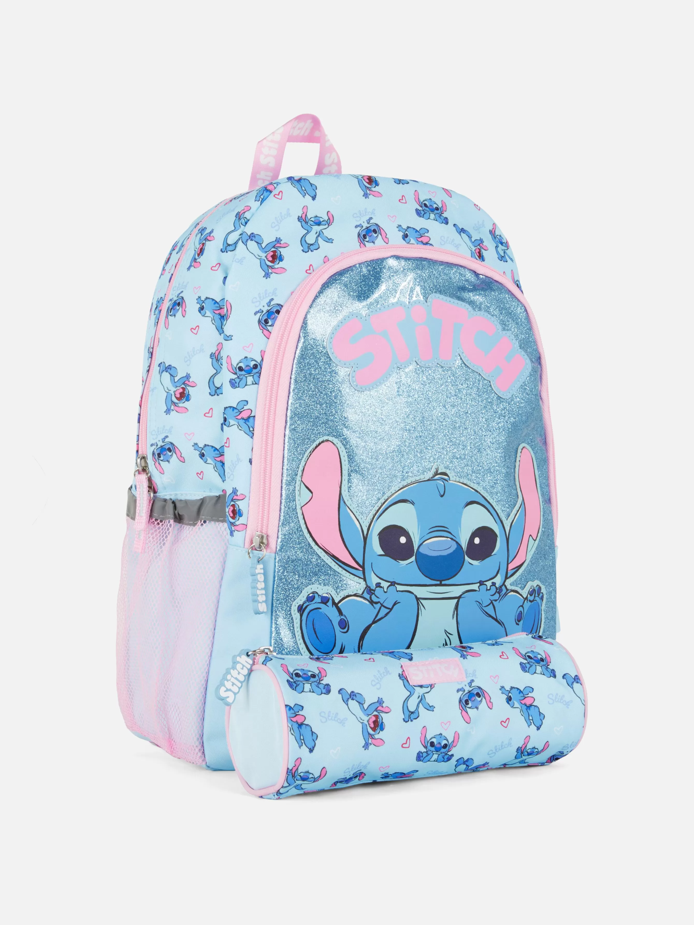 Hot Primark Ensemble D'école Sac à Dos Et Trousse Disney Stitch Bleu