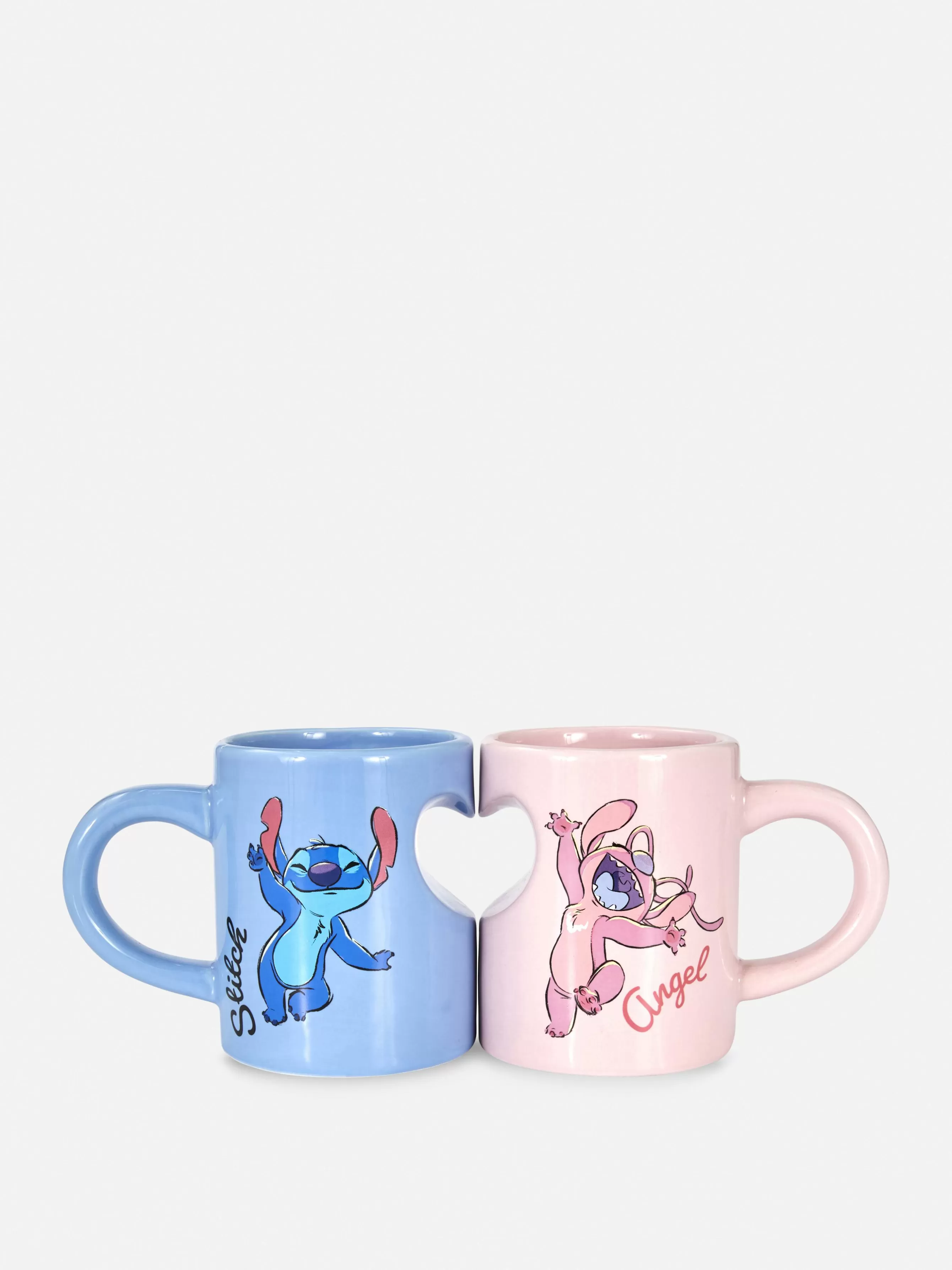 Sale Primark Ensemble De Mugs En Cœur Disney Stitch & Angel Multicolore