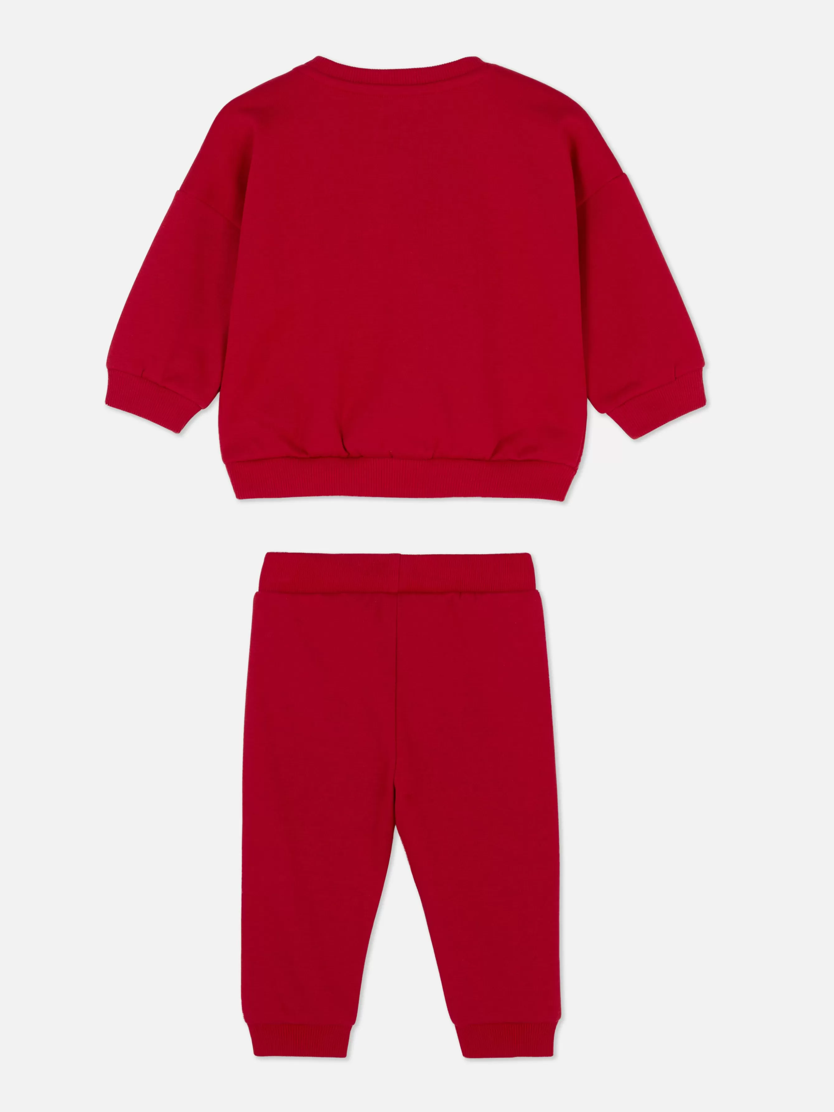 Best Sale Primark Ensemble Sweat-shirt Et Bas De Jogging De Noël Rouge