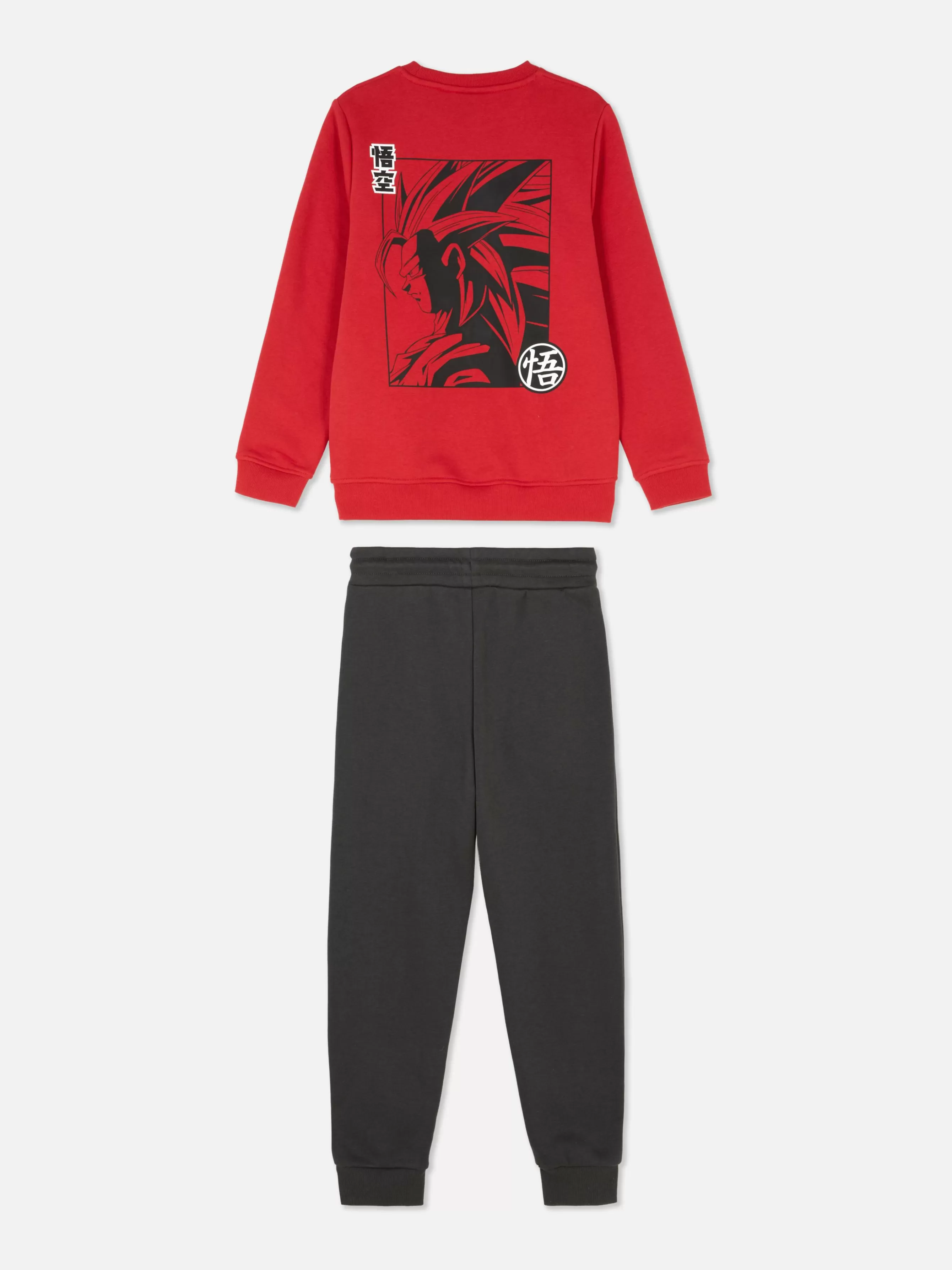 Clearance Primark Ensemble Sweat-shirt Et Bas De Jogging Dragon Ball Z Goku Rouge