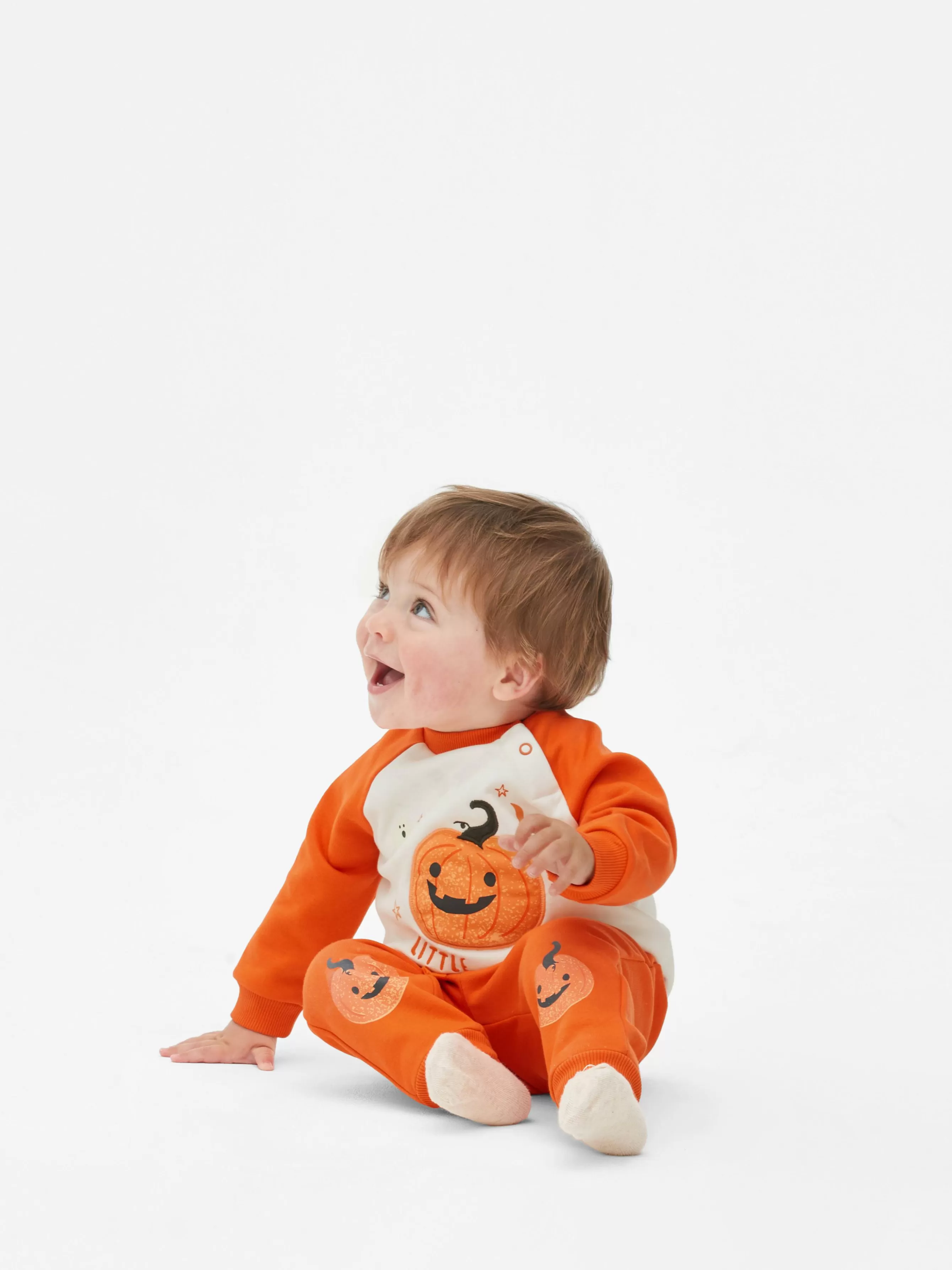 Shop Primark Ensemble Sweat-shirt Et Bas De Jogging Halloween Orange