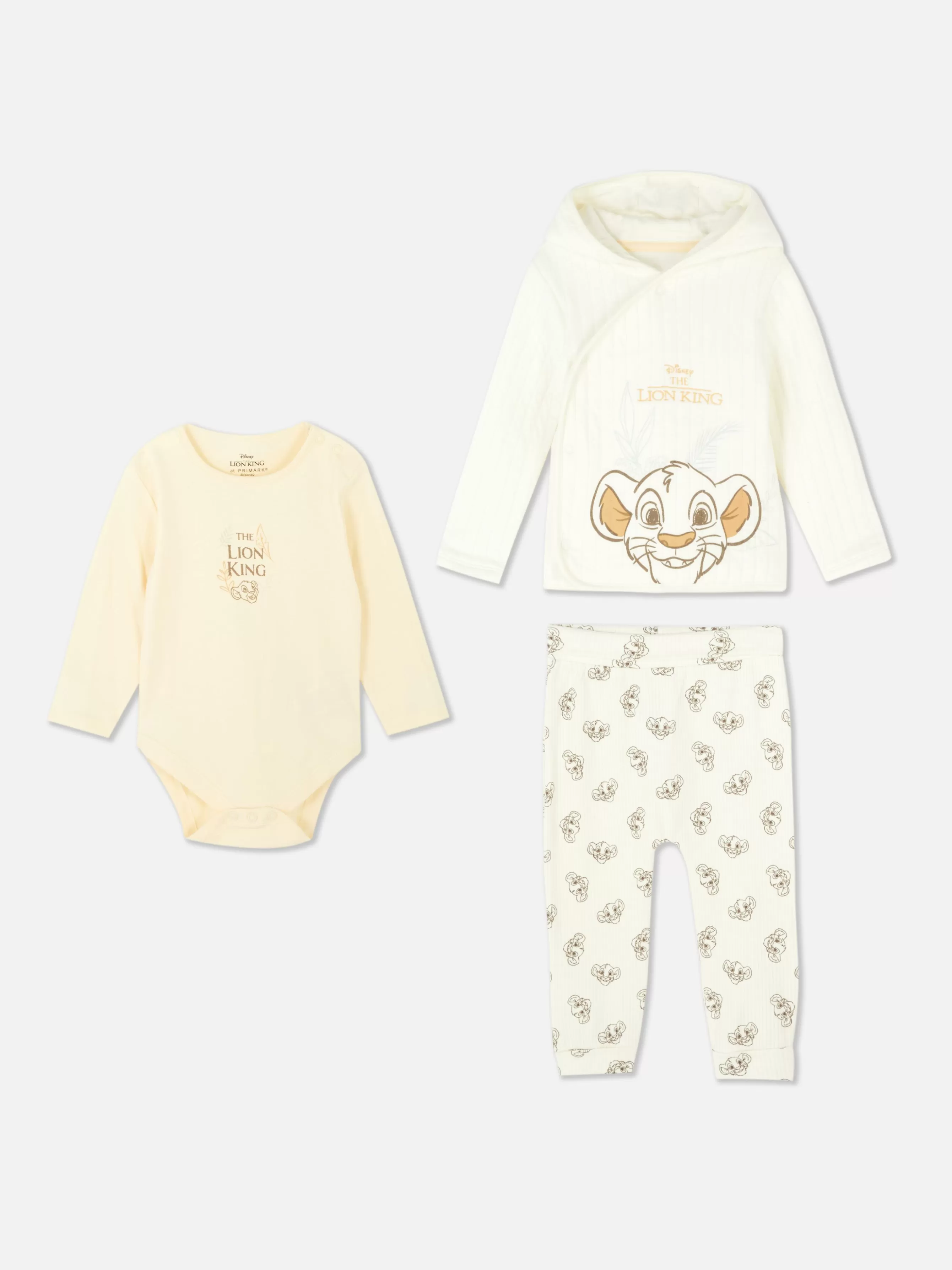 Best Primark Ensemble Trois-pièces Disney Le Roi Lion Écru