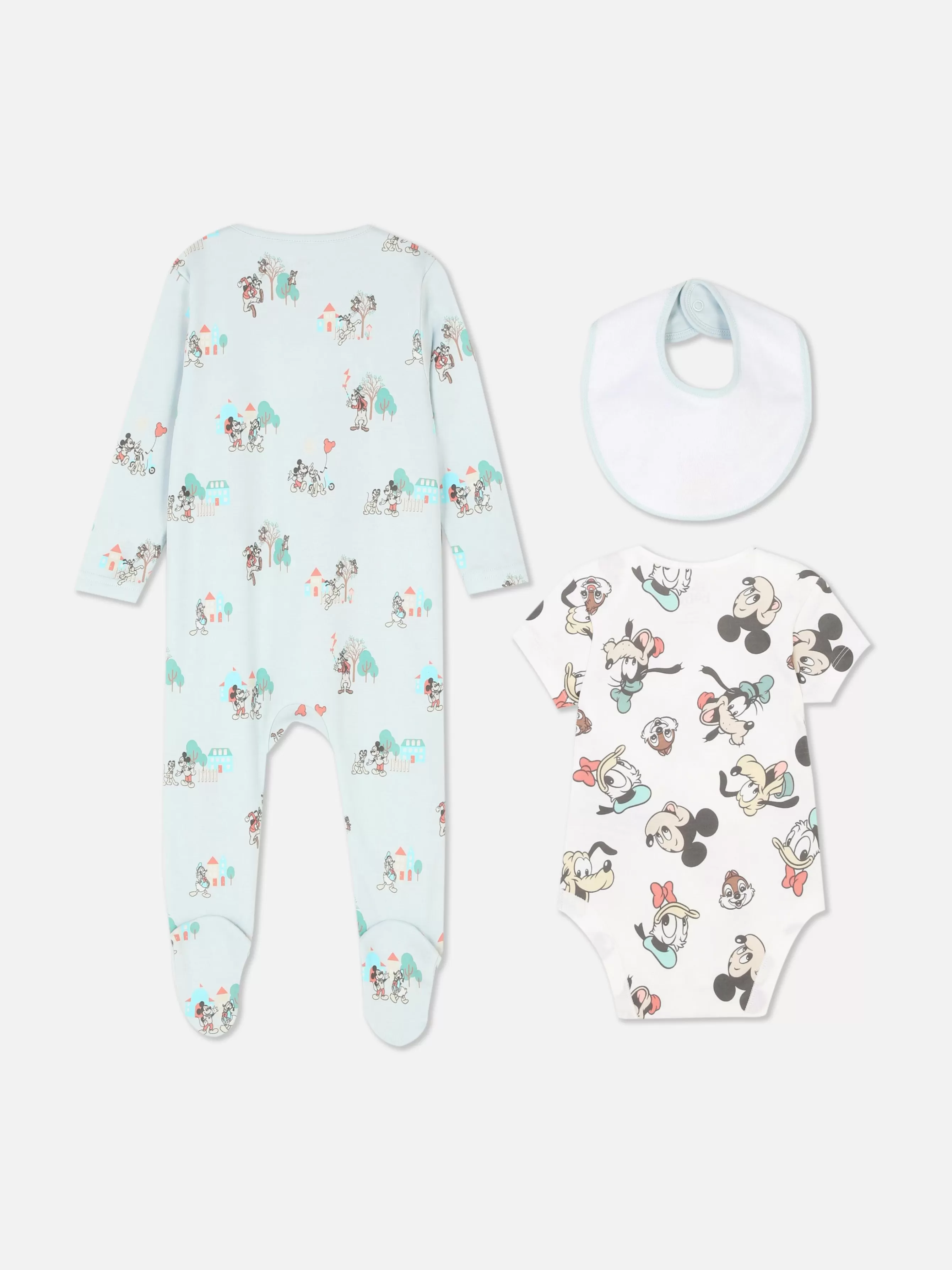 Best Sale Primark Ensemble Trois-pièces Pour Bébé Disney Mickey Mouse & Friends Bleu