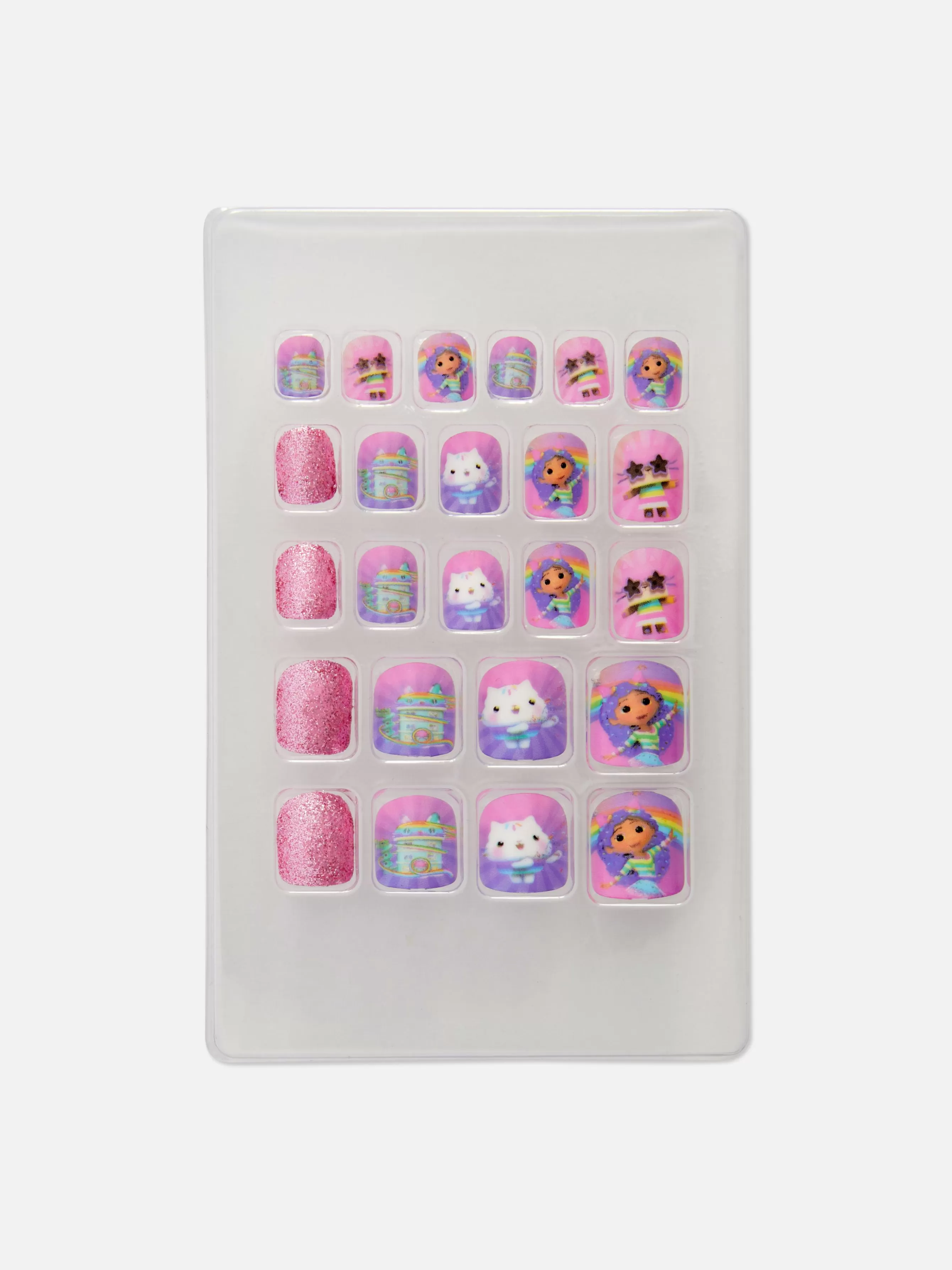 New Primark Faux Ongles Autocollants Gabby Et La Maison Magique Multicolore