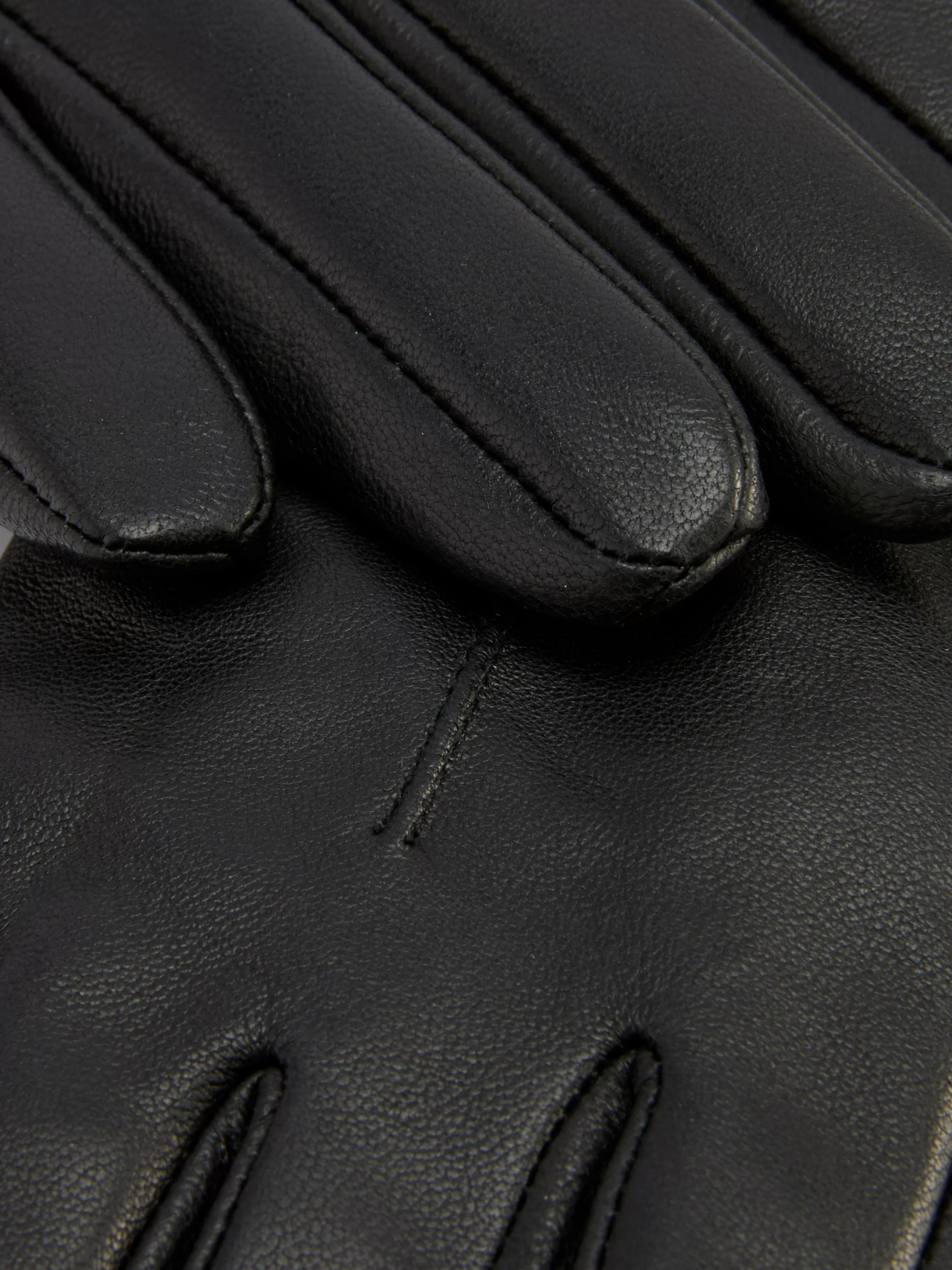 Discount Primark Gants En Cuir à Poignets Crantés Noir