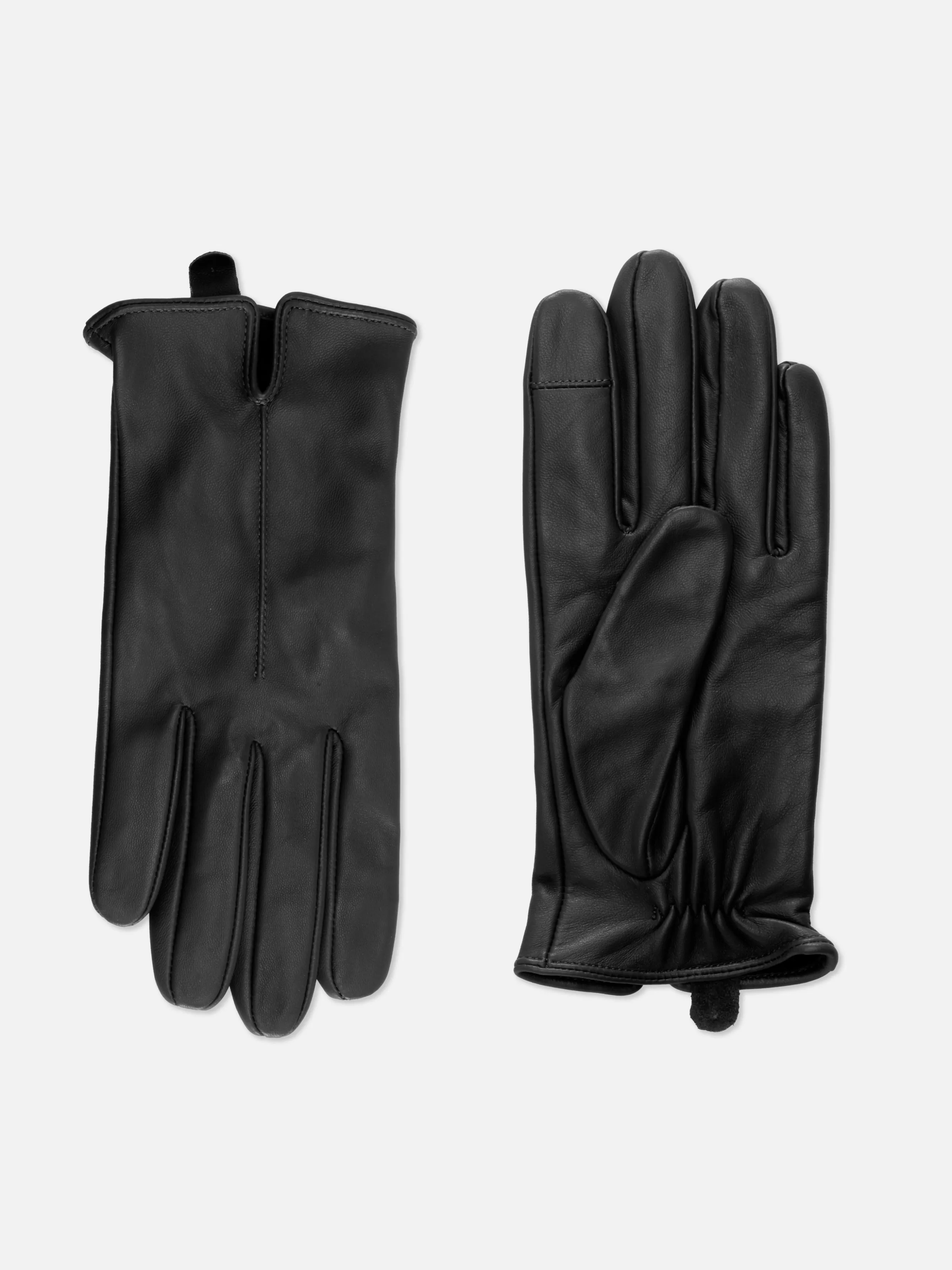 Clearance Primark Gants En Cuir Essential Noir