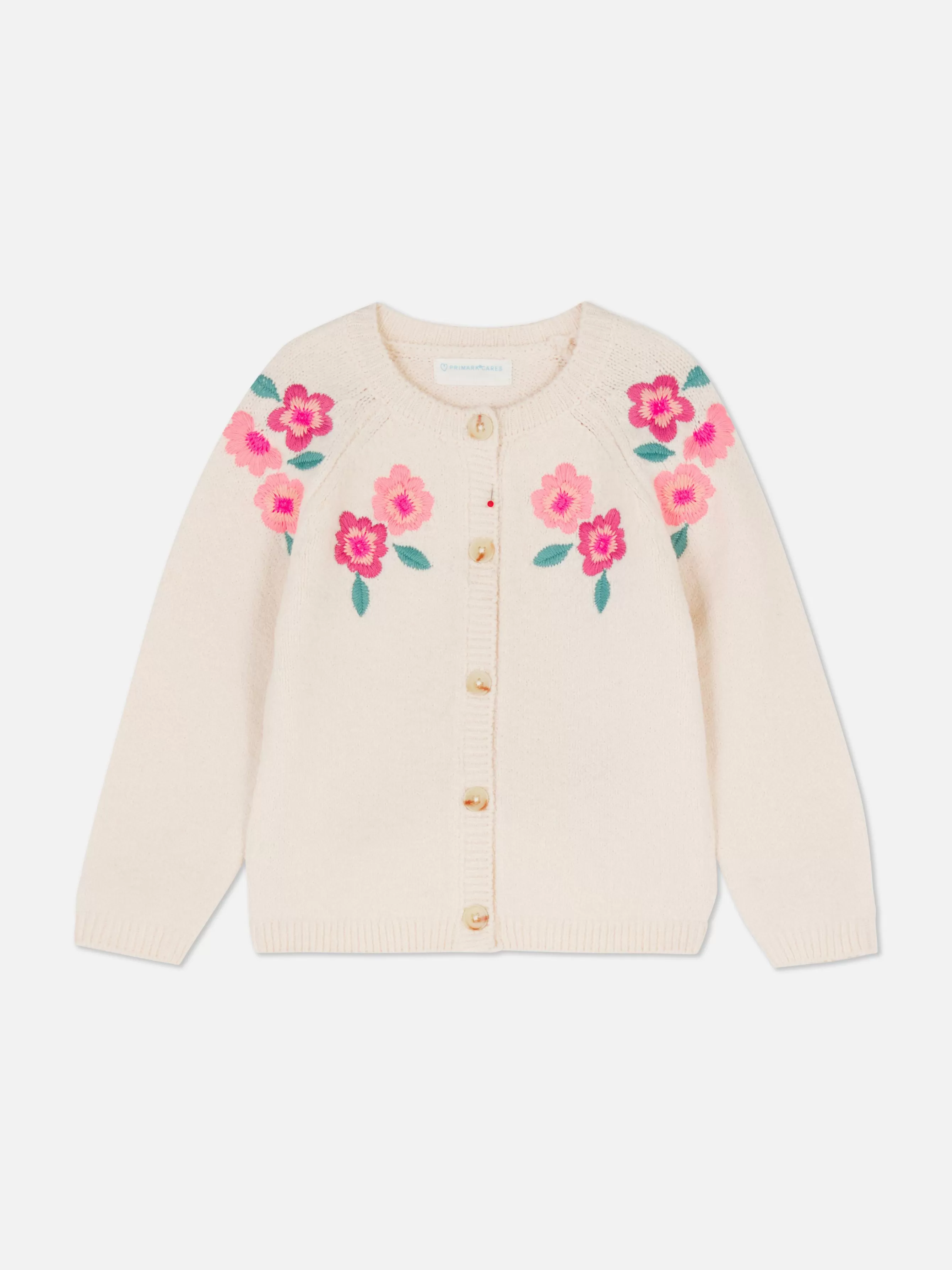 Sale Primark Gilet à Fleurs Brodées Écru