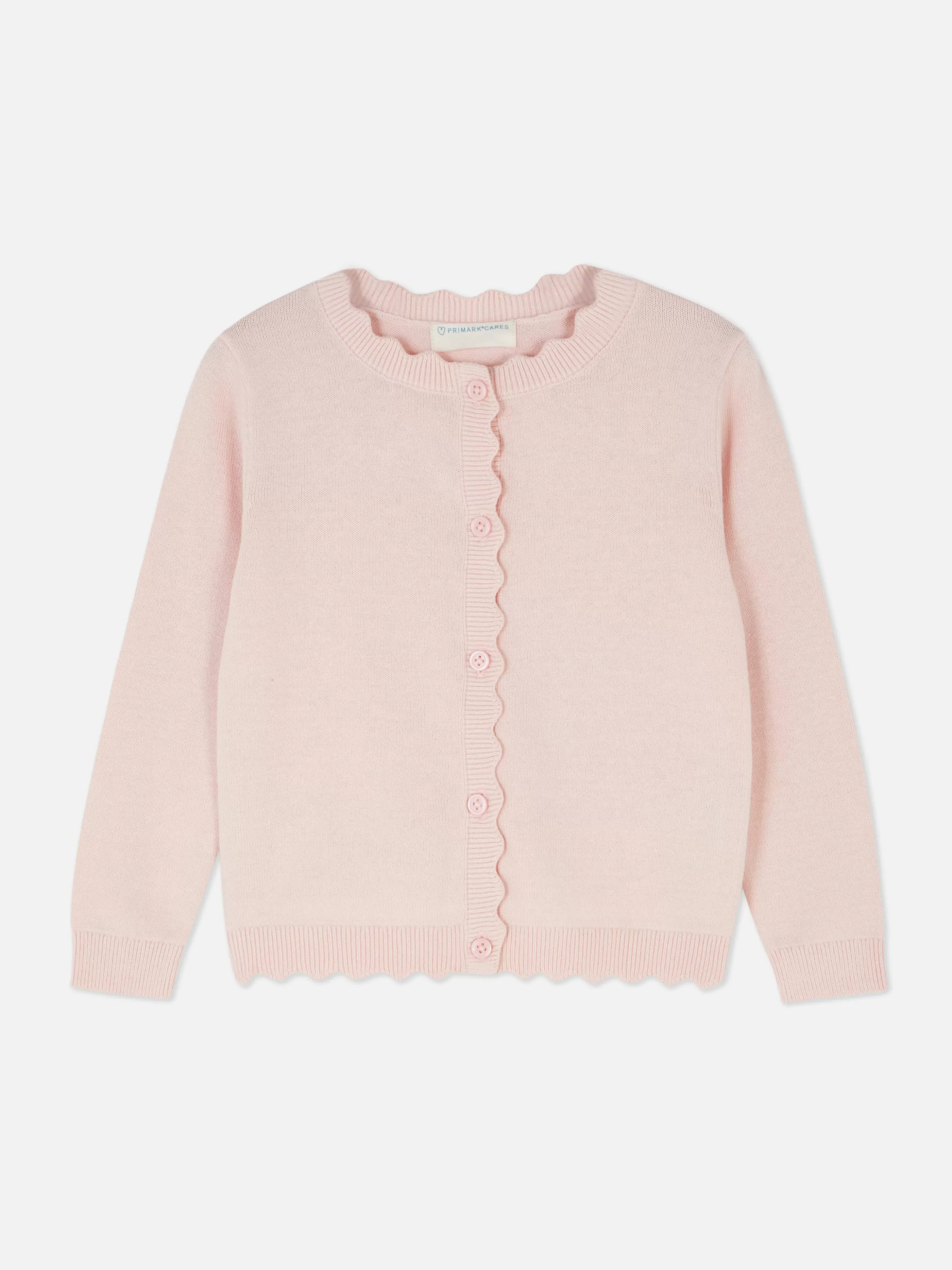 Shop Primark Gilet Boutonné Festonné Rose