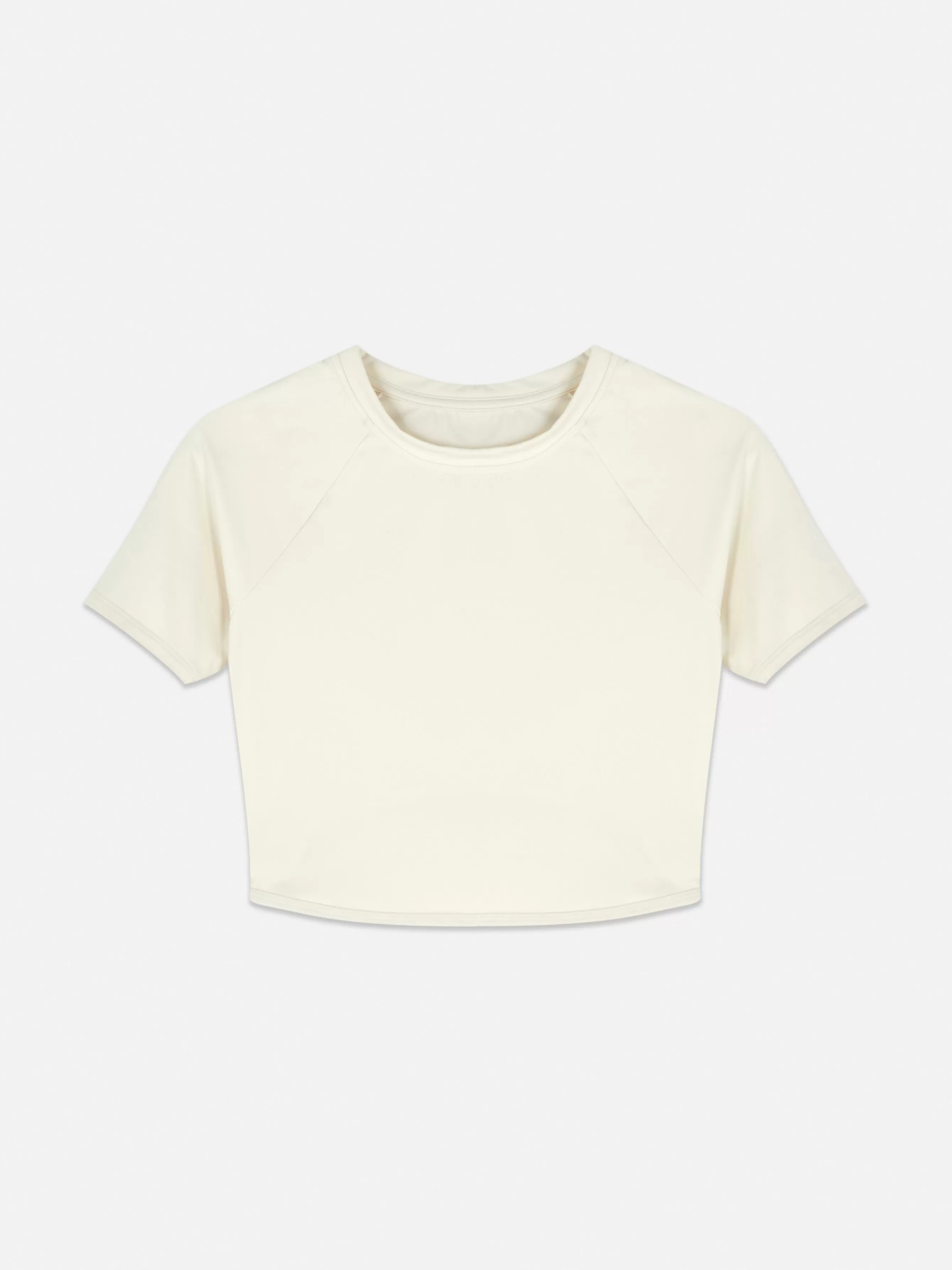 New Primark Haut Court De Sport En Tissu Ultra-doux Rita Ora Ivoire