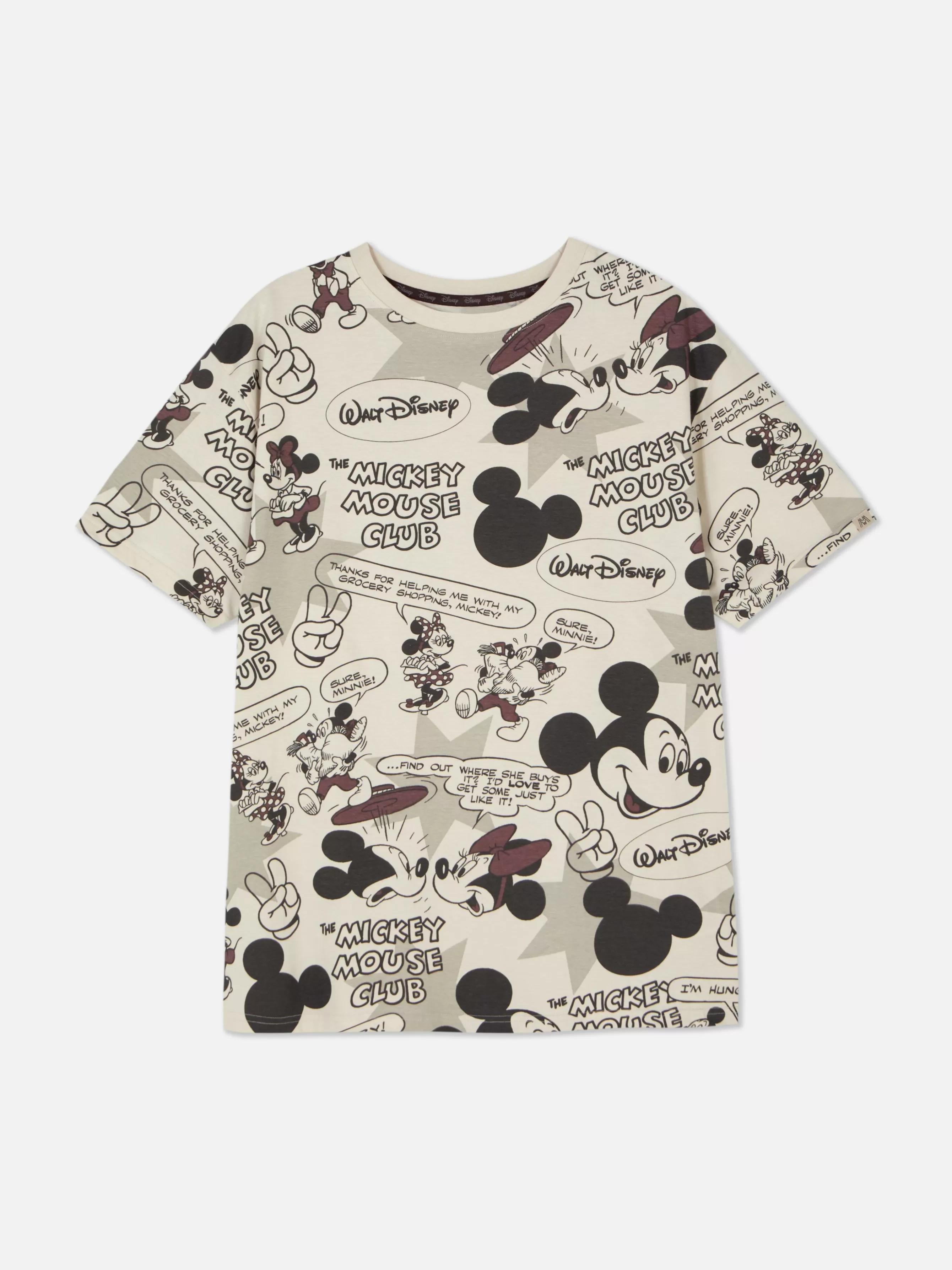 Flash Sale Primark Haut De Pyjama à Motif Disney Mickey Mouse Taupe