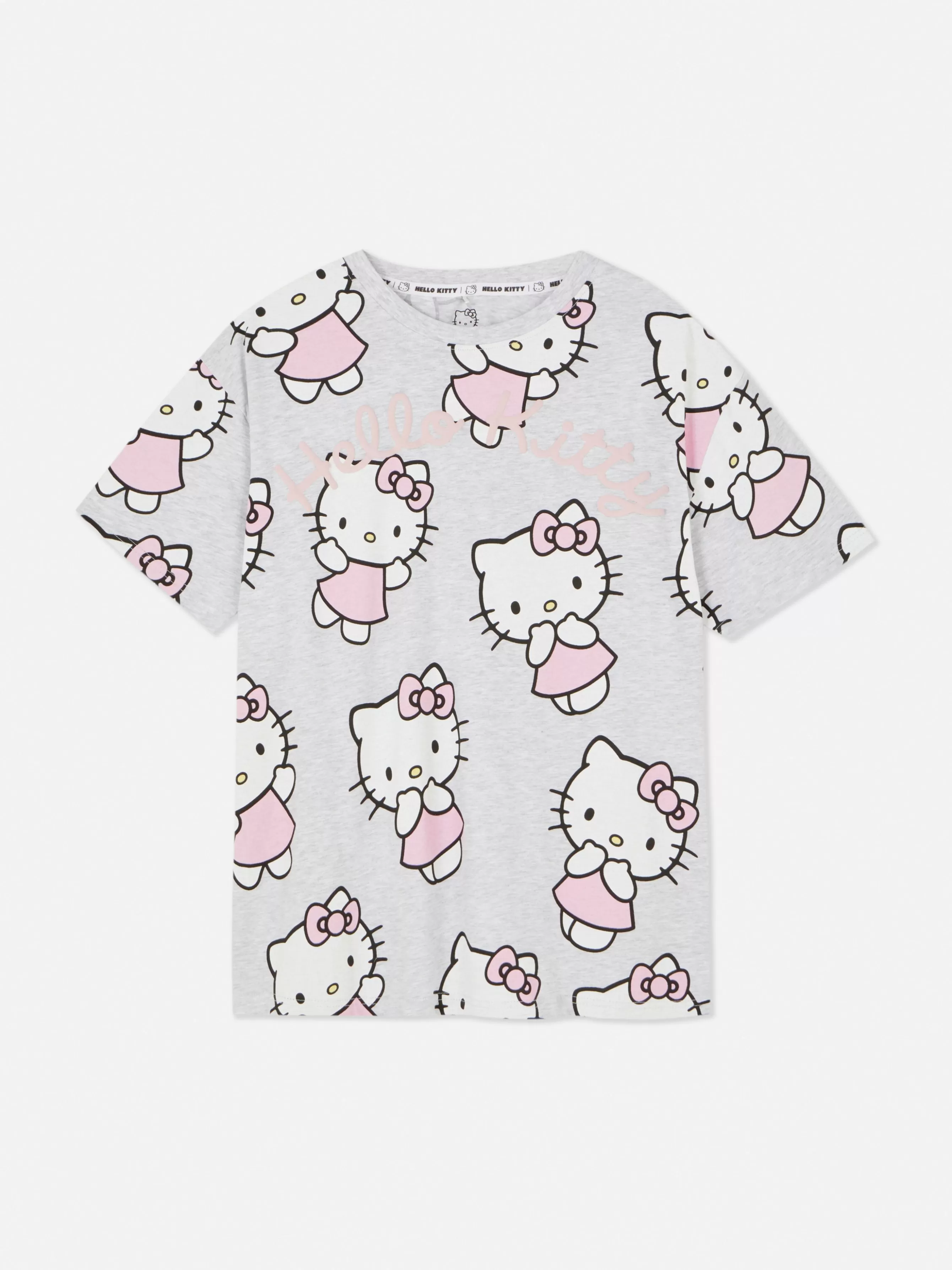 Store Primark Haut De Pyjama Hello Kitty Gris chiné