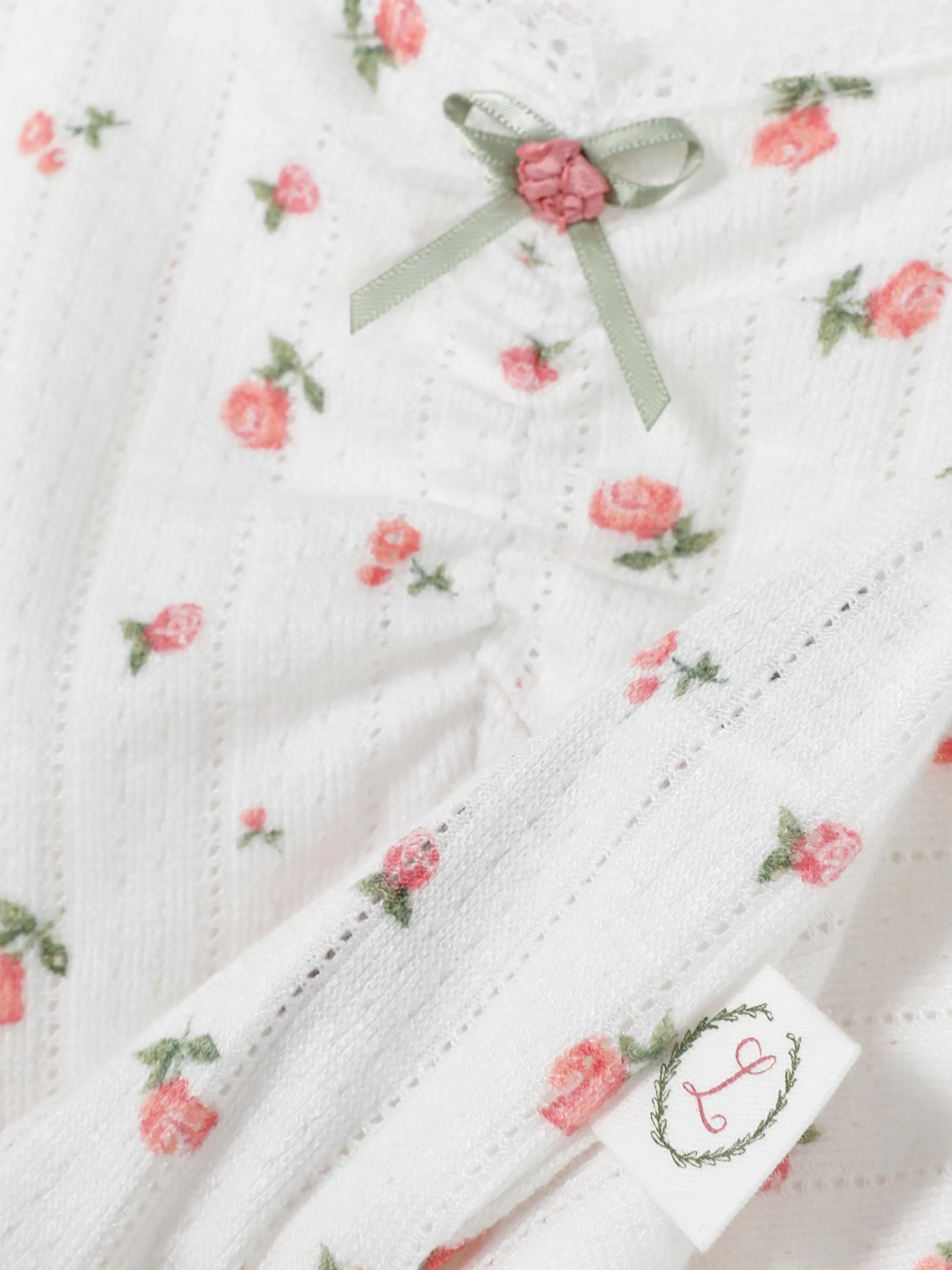 New Primark Haut De Pyjama Rose En Pointelle à Manches Longues Multicolore