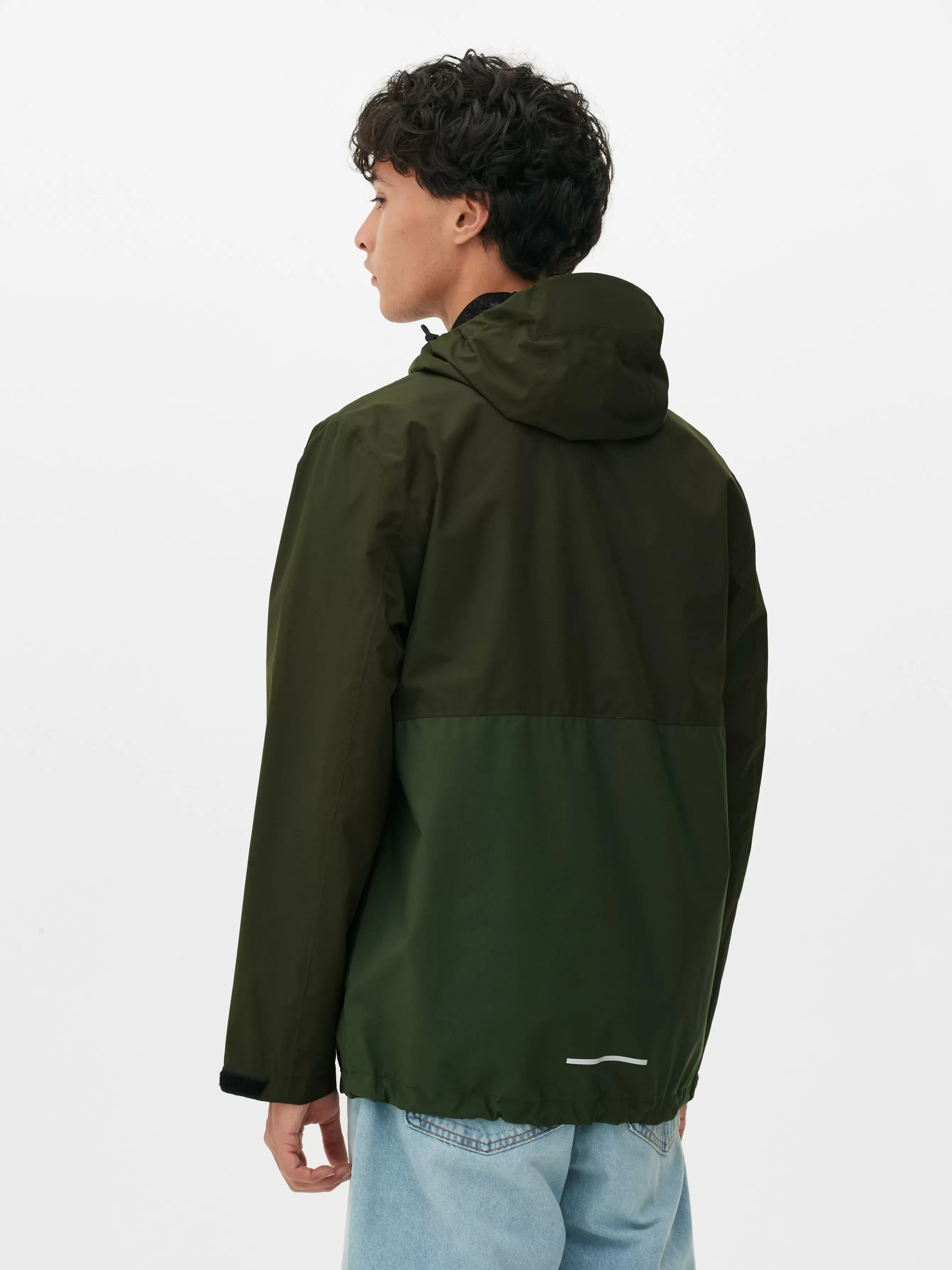 Fashion Primark Imperméable Color Block à Poches Multiples Vert