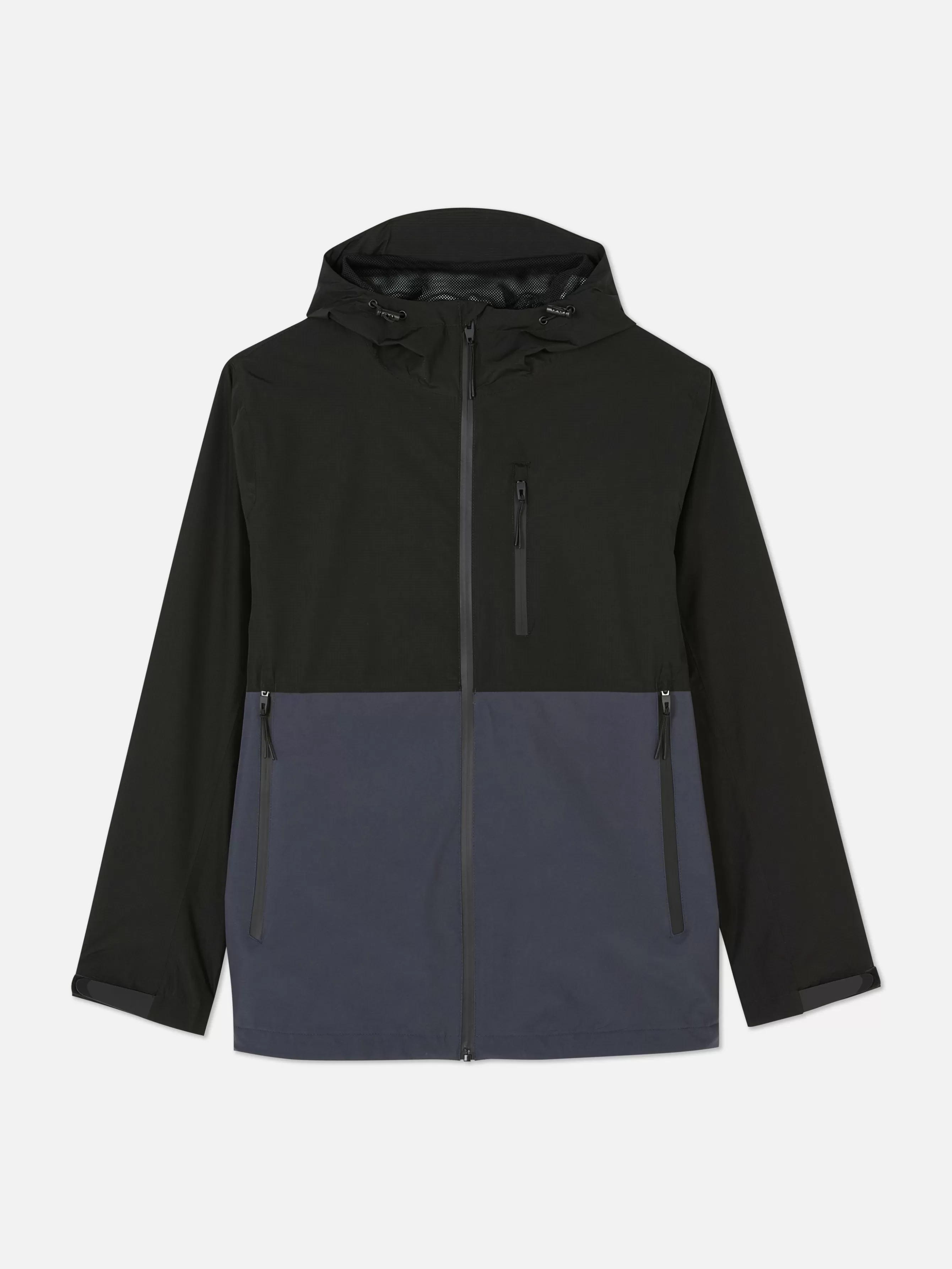 Fashion Primark Imperméable Color Block à Poches Multiples Bleu marine