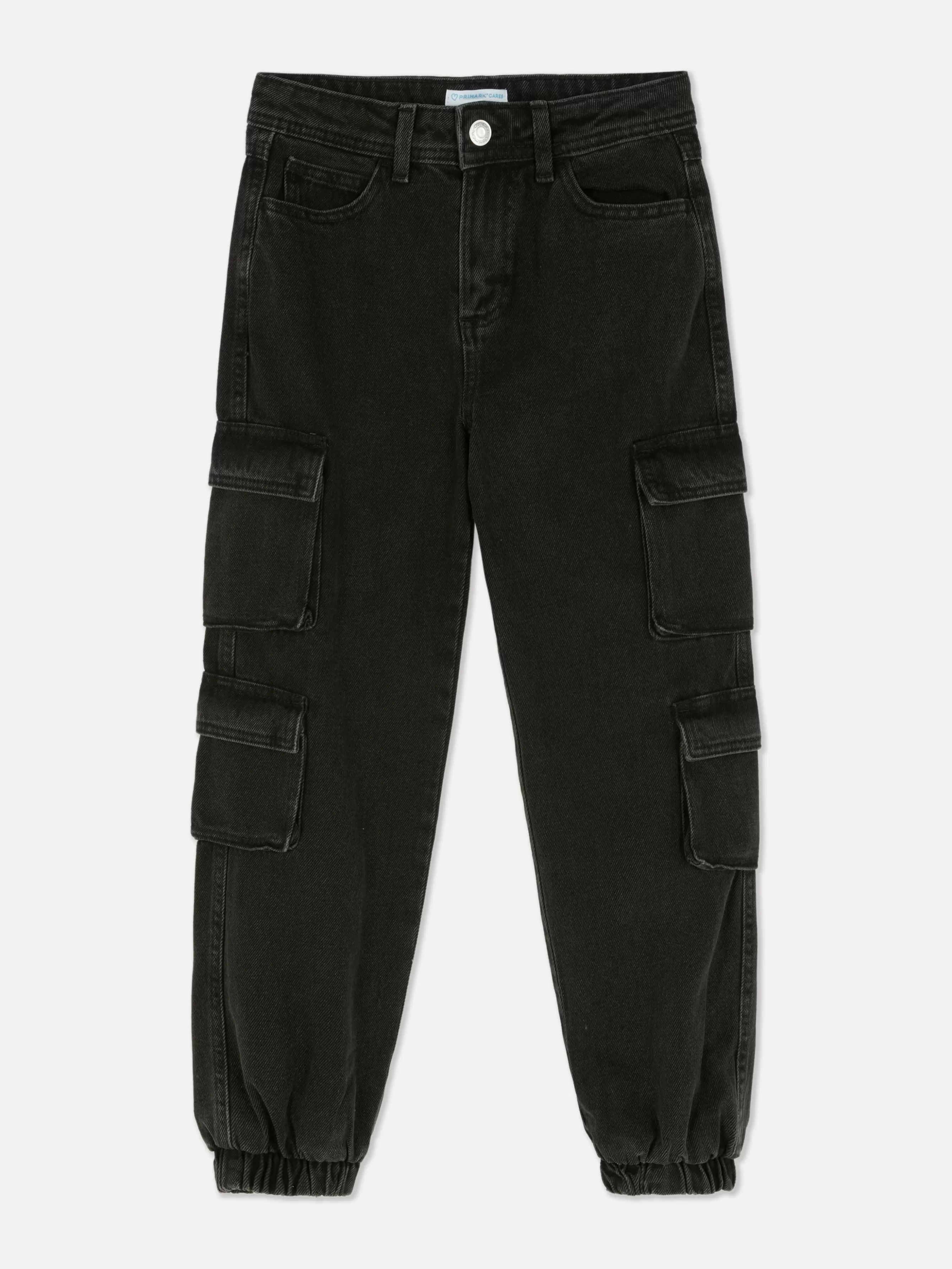 Discount Primark Jean Denim Cargo Noir