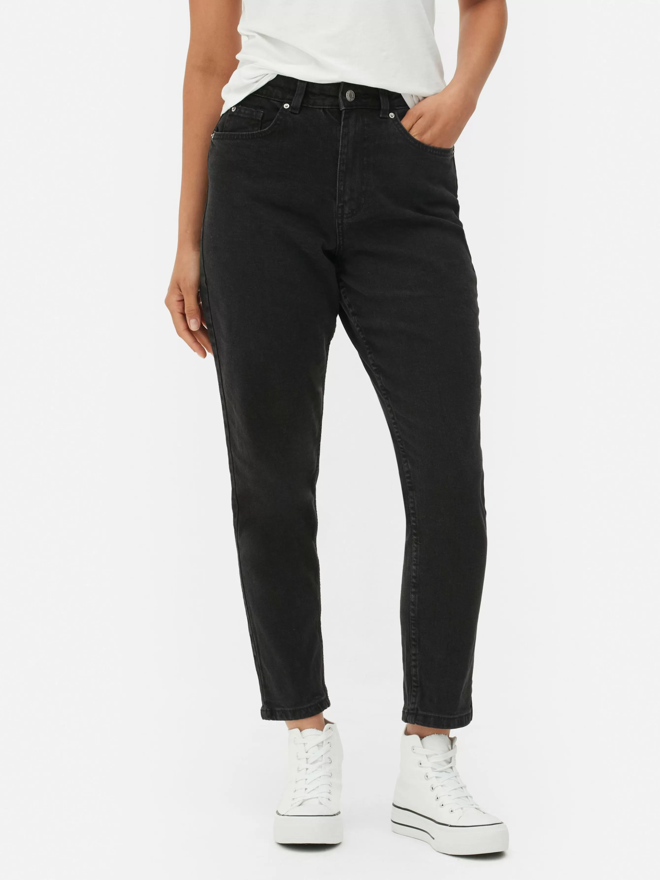 Best Primark Jean Denim Coupe Mom Noir