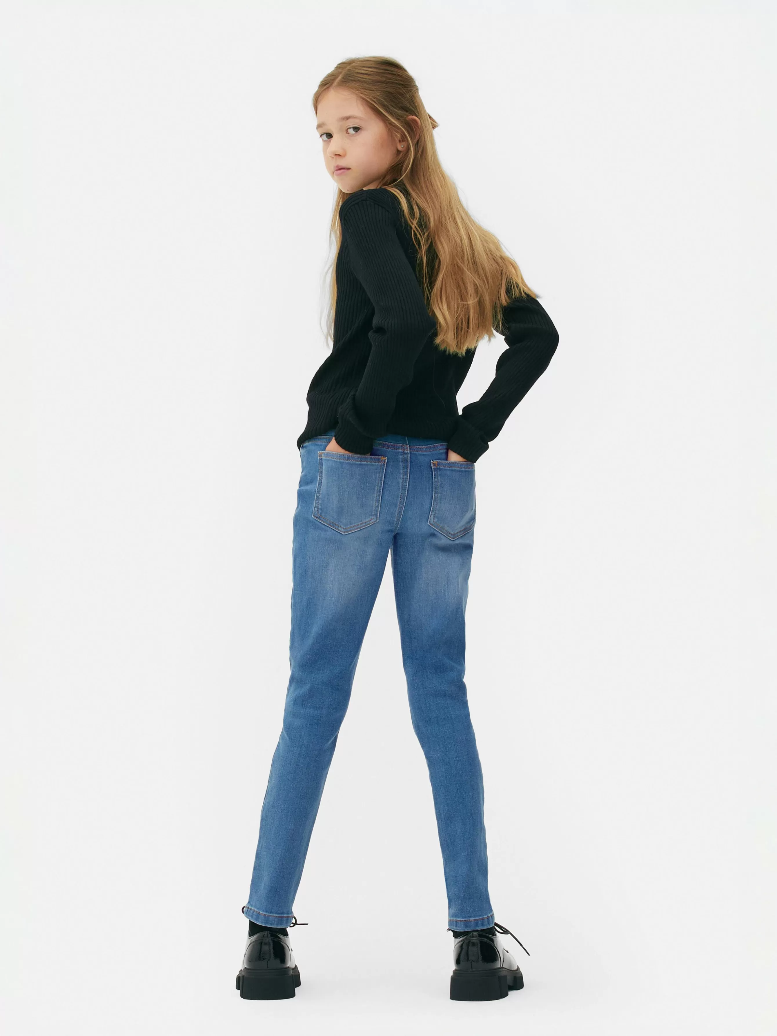 Online Primark Jegging En Denim Stretch Bleu moyen