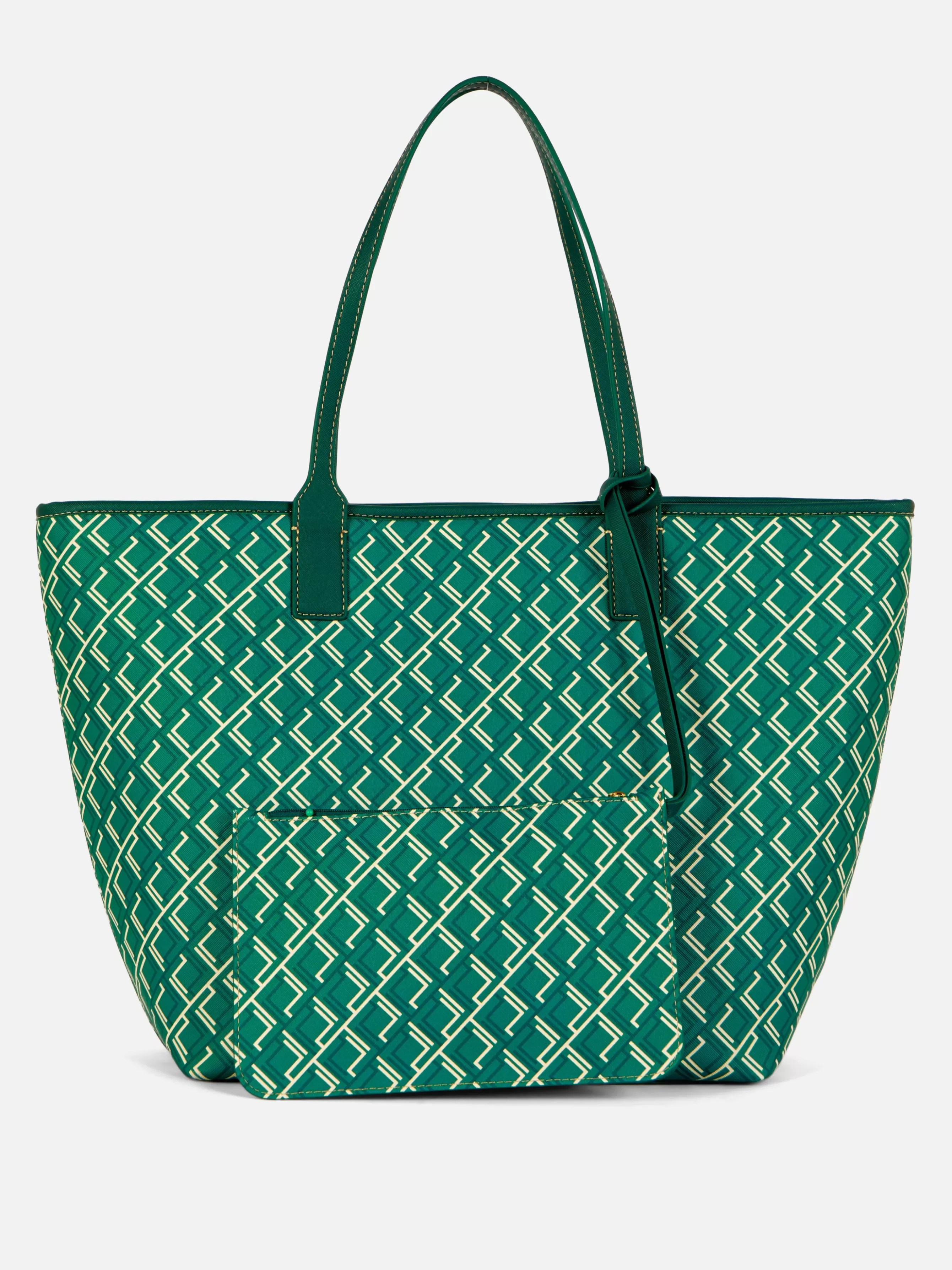 Cheap Primark Large Cabas à Monogramme Vert