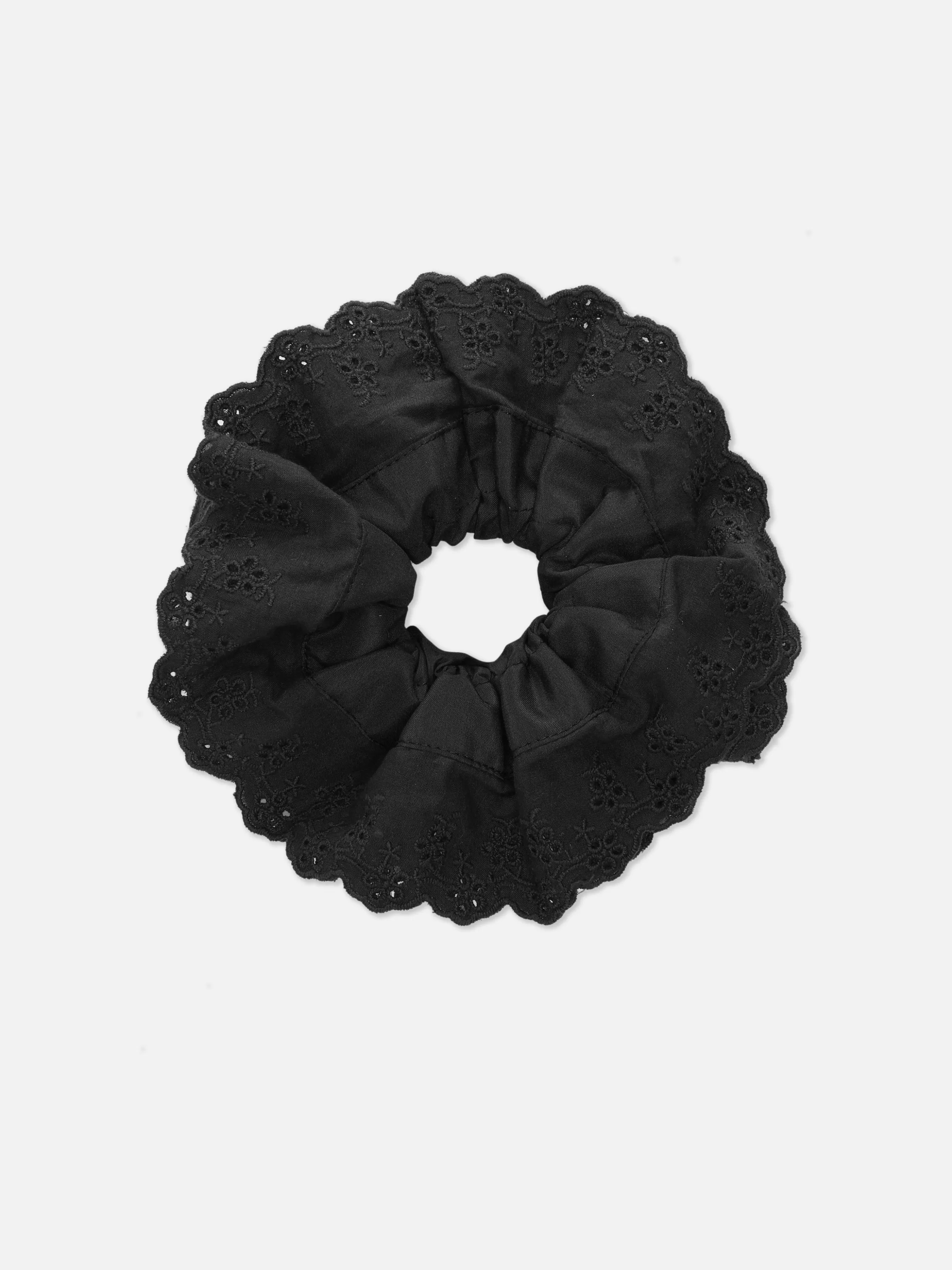 Cheap Primark Large Chouchou Cheveux En Broderie Anglaise Noir