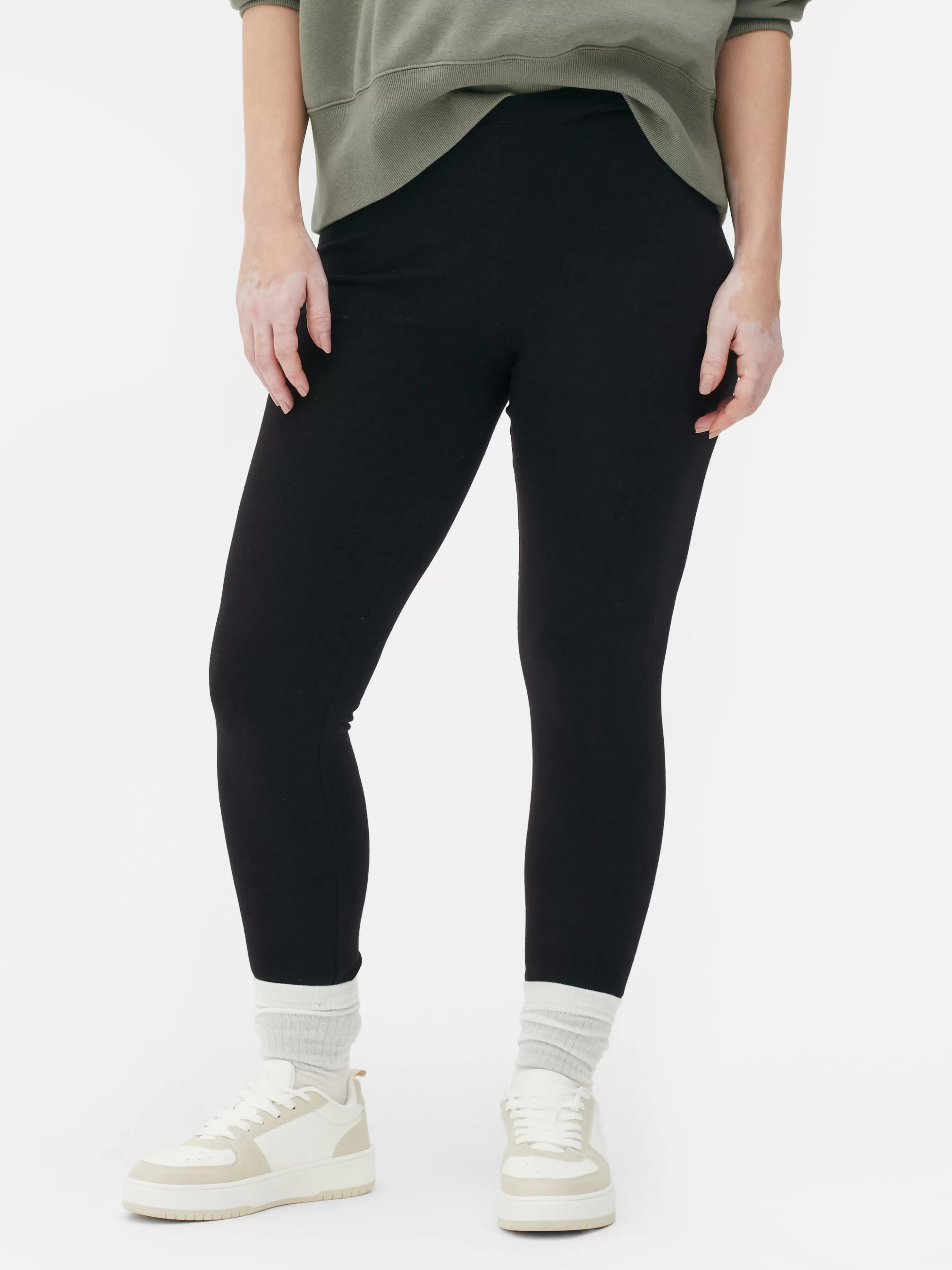 Shop Primark Legging En Coton Noir